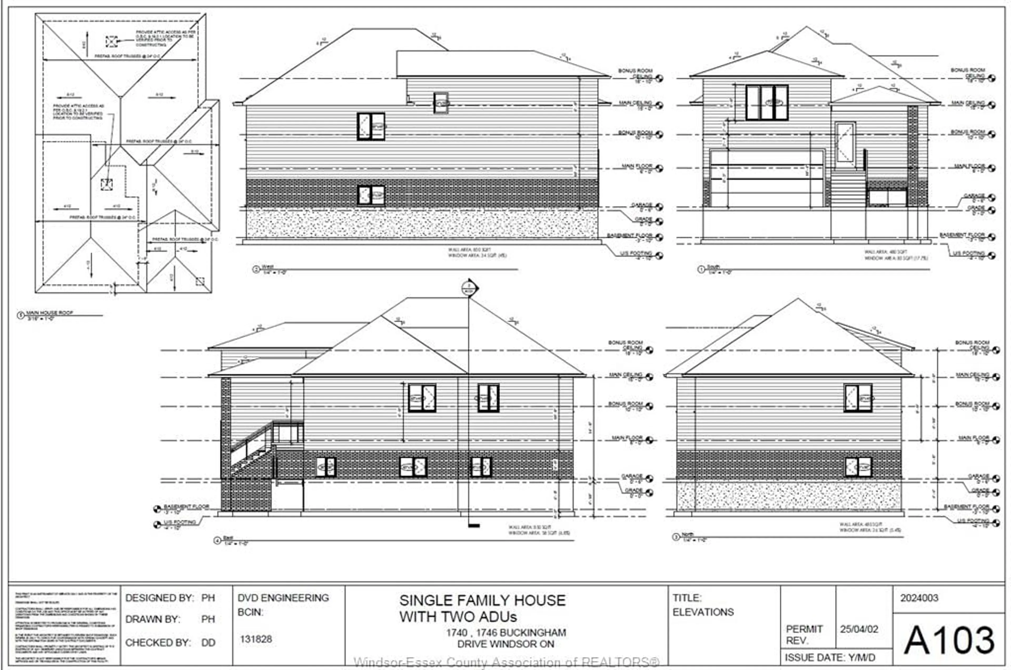 Floor plan for 1740 BUCKINGHAM Dr, Windsor Ontario N8T 2A6