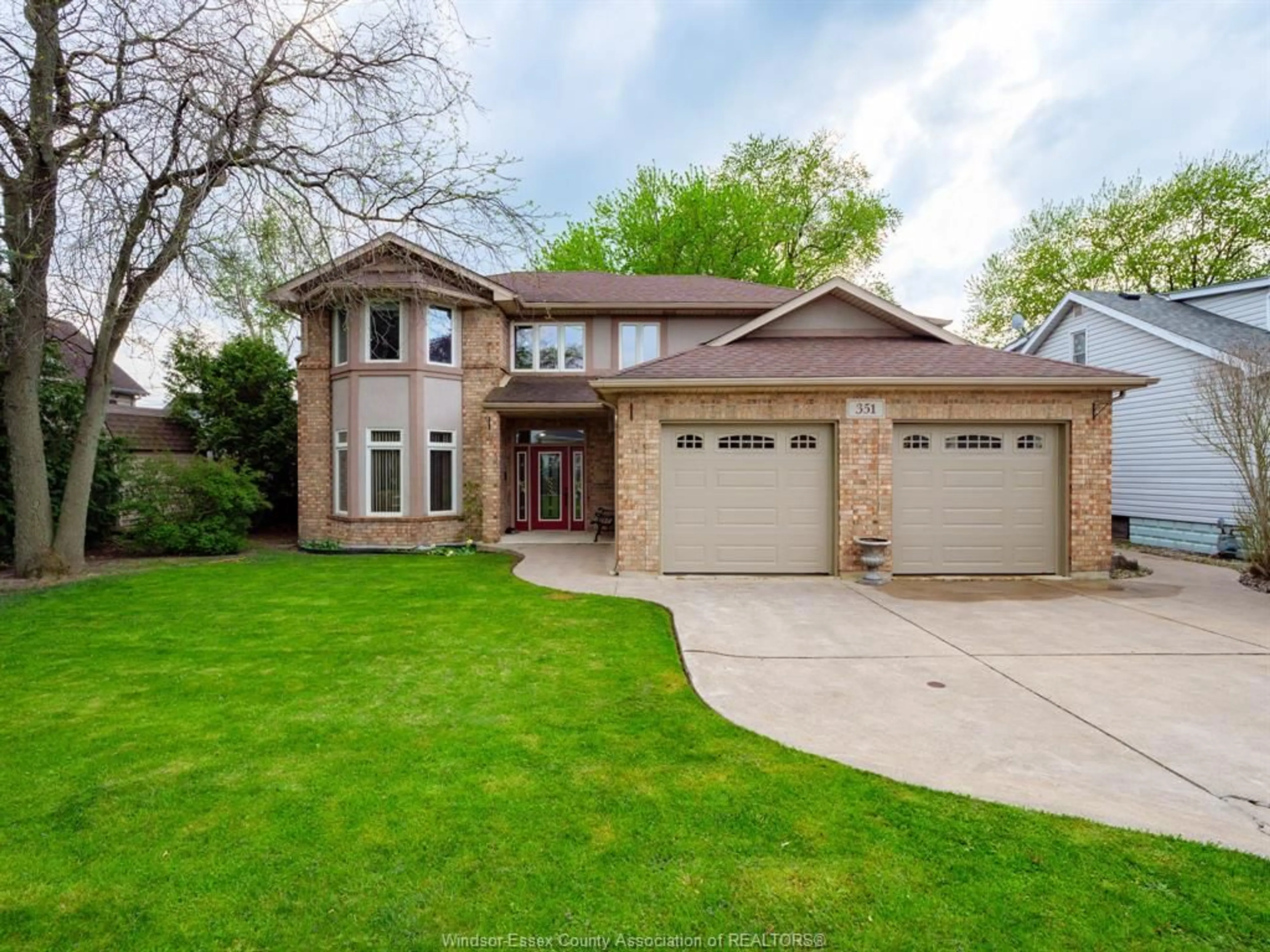 Home with brick exterior material, street for 351 FRANK Ave, Windsor Ontario N8S 3N9