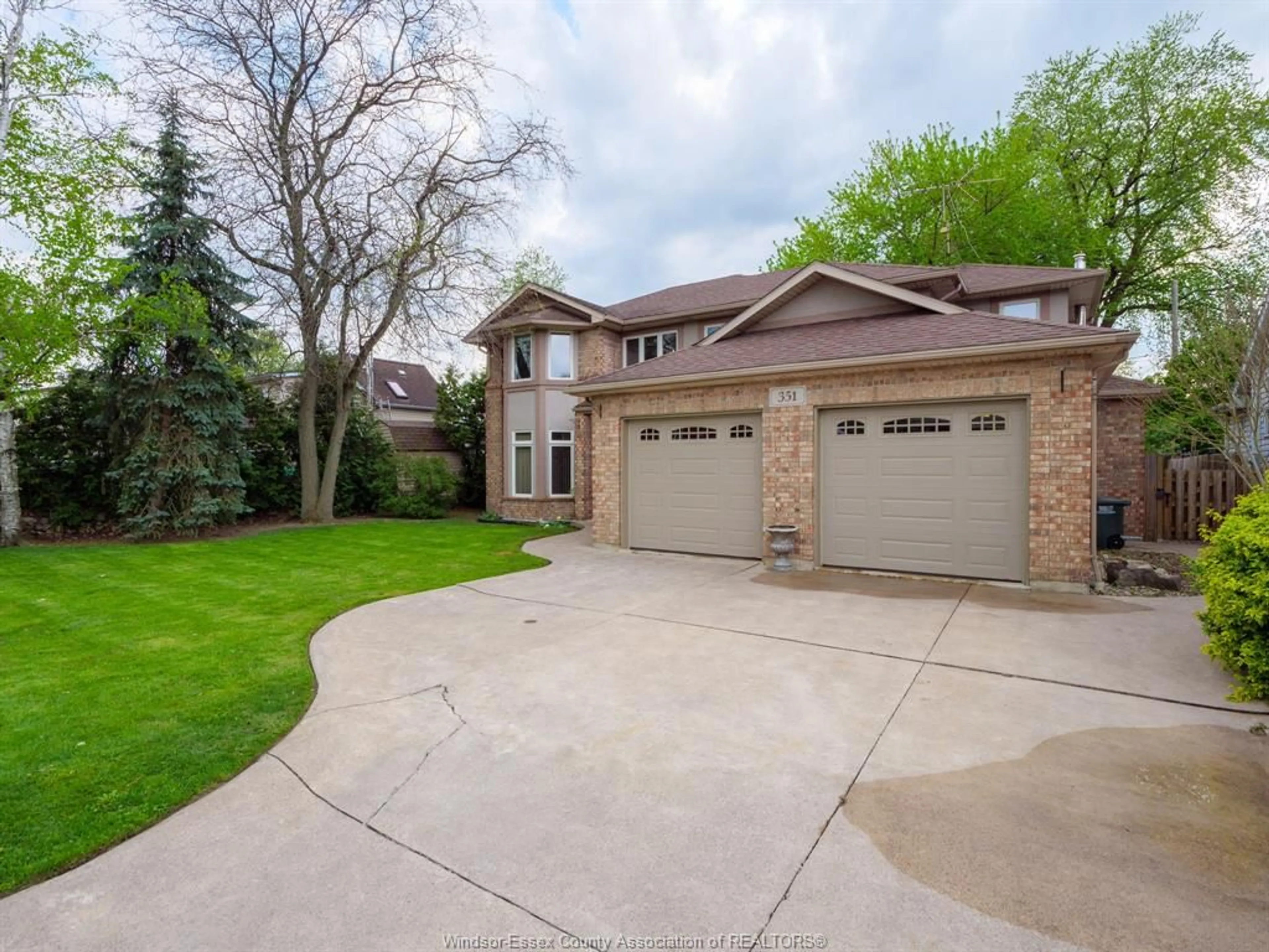 Home with brick exterior material, street for 351 FRANK Ave, Windsor Ontario N8S 3N9