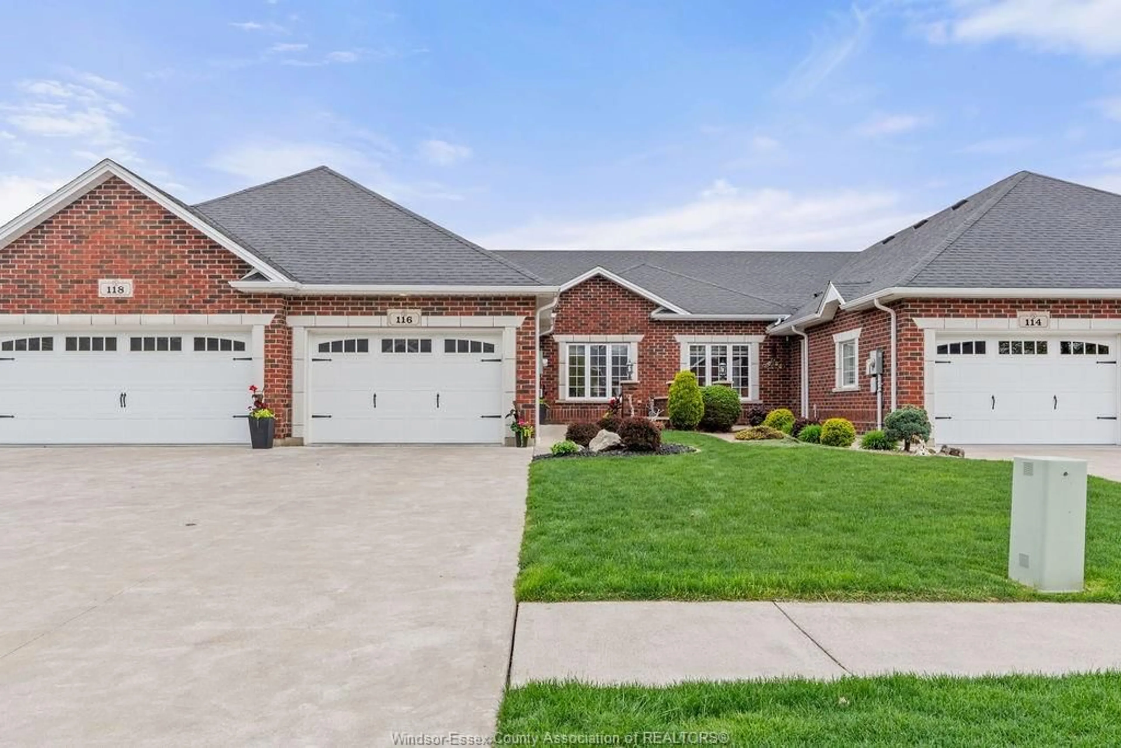 Home with brick exterior material, street for 116 KIMBALL Dr, Essex Ontario N8M 0B8