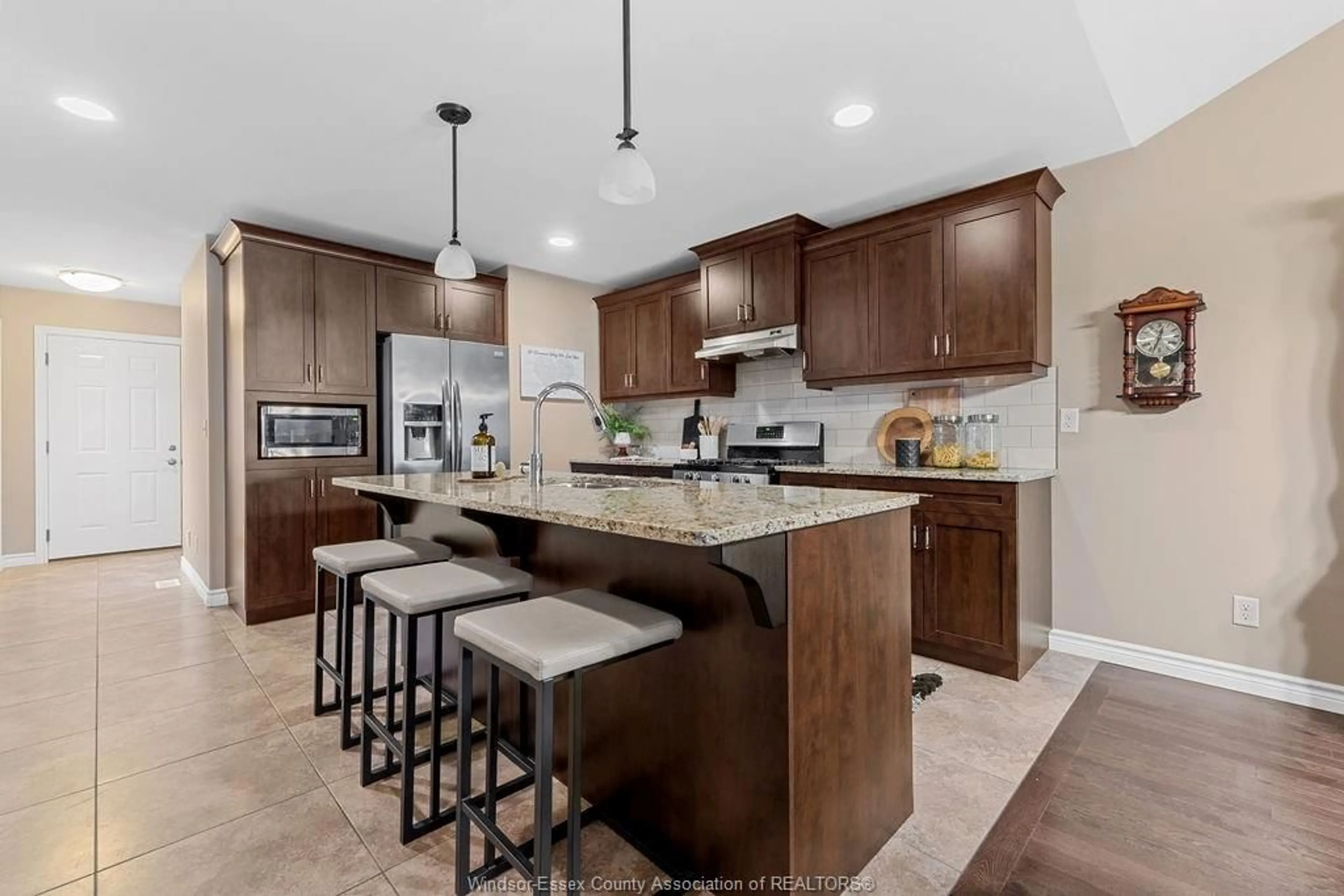 Open concept kitchen, ceramic/tile floor for 116 KIMBALL Dr, Essex Ontario N8M 0B8