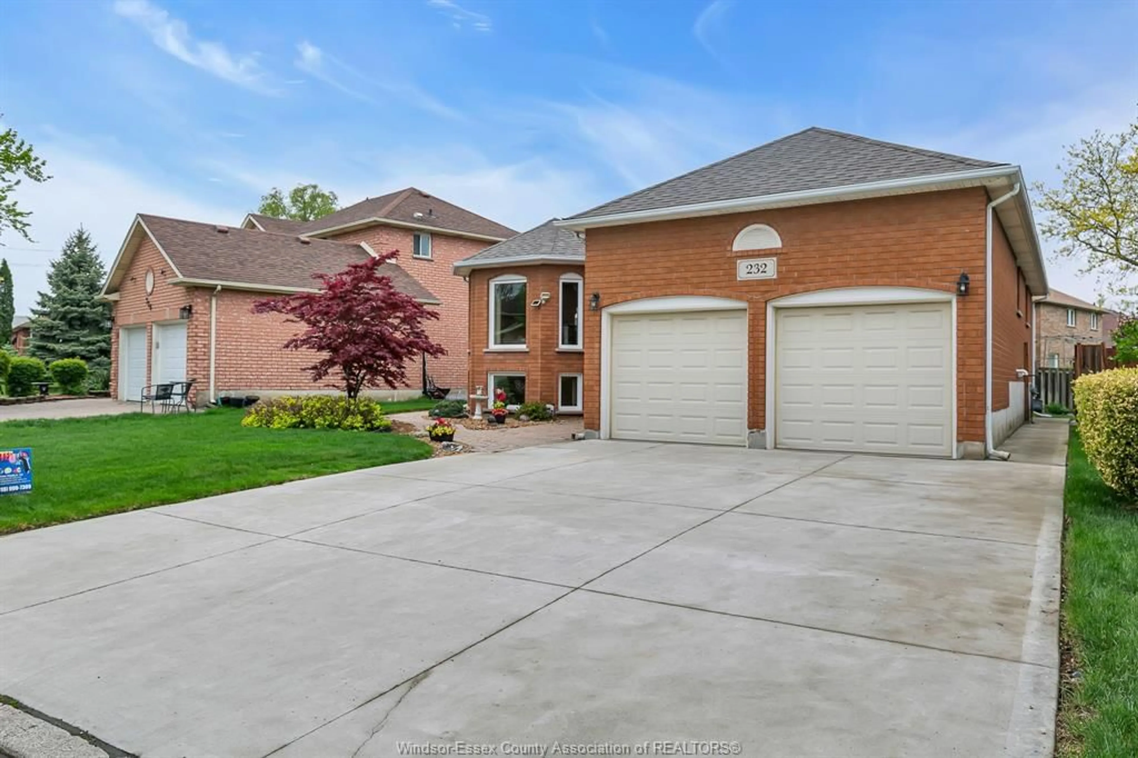 Home with brick exterior material, street for 232 EVELEIGH Cres, Windsor Ontario N9E 4M3