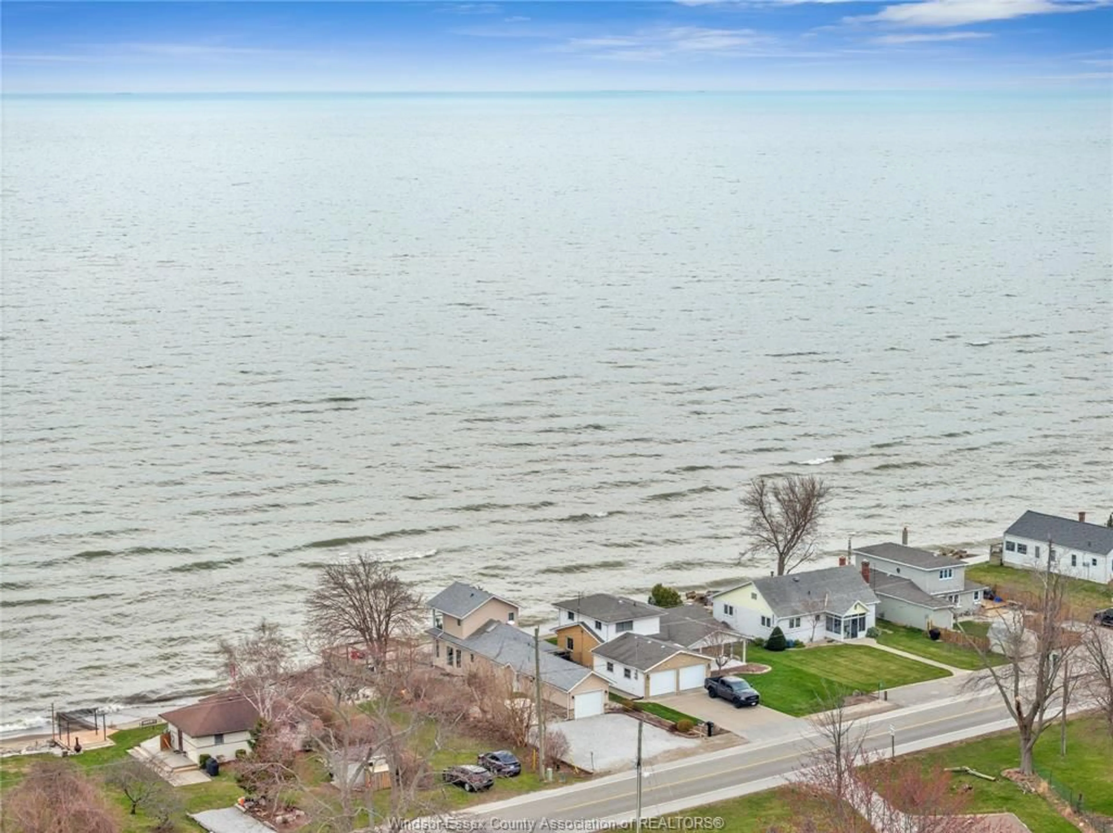 A pic from outside/outdoor area/front of a property/back of a property/a pic from drone, water/lake/river/ocean view for 1519 HERITAGE Rd, Kingsville Ontario N9Y 2E6