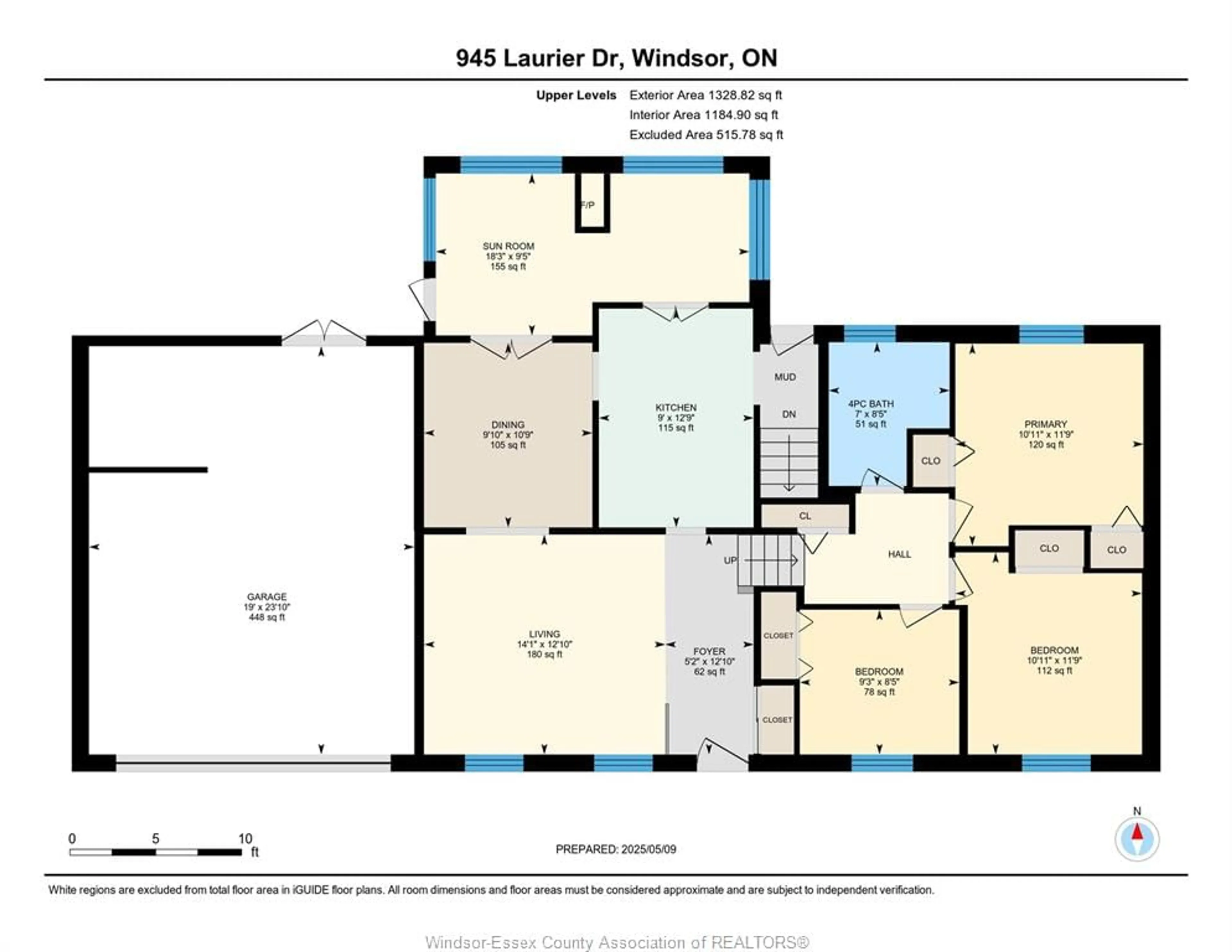 Floor plan for 945 Laurier Dr, LaSalle Ontario N9J 1M9