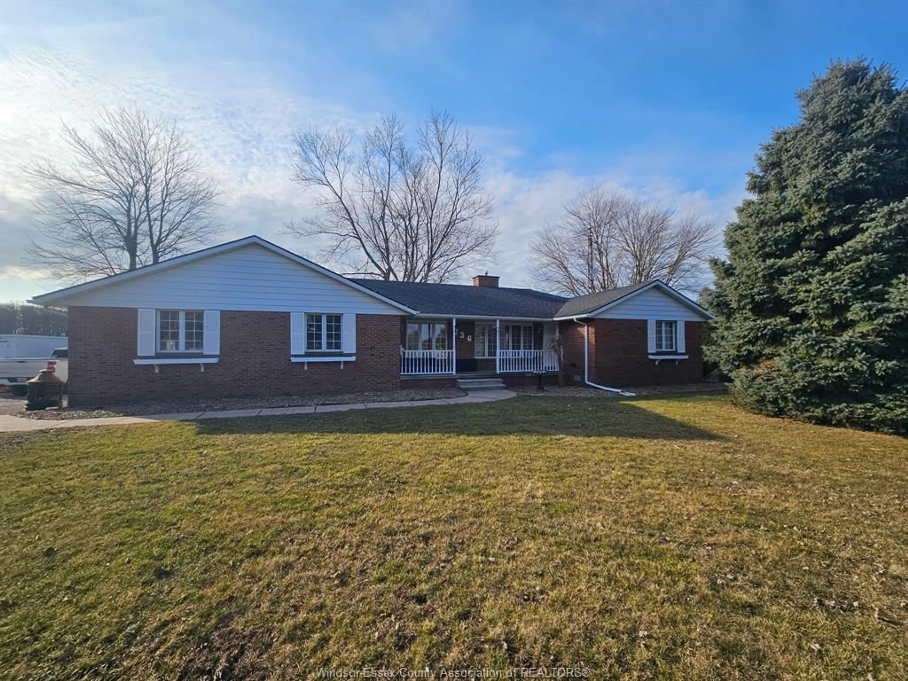 Home with brick exterior material, street for 736 TALBOT Rd, Leamington Ontario N0P 2P0