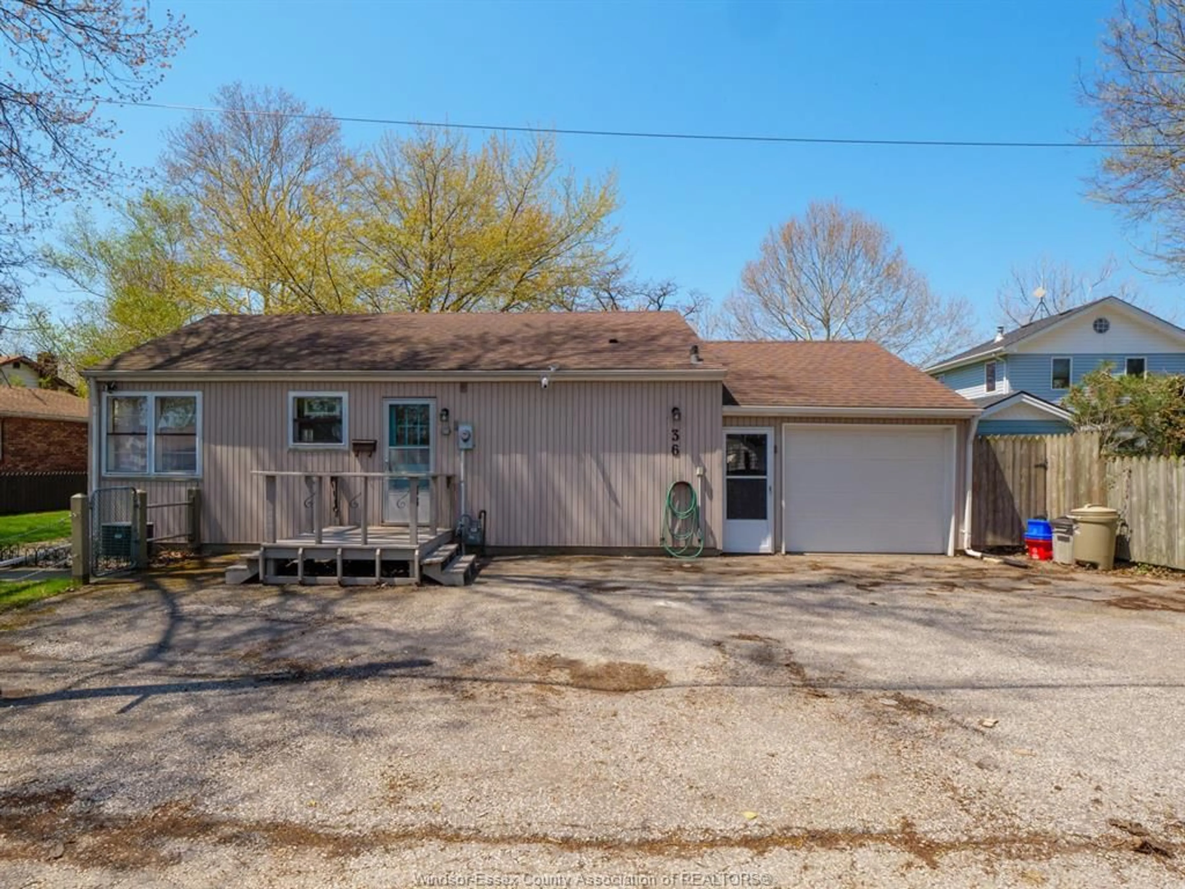 A pic from outside/outdoor area/front of a property/back of a property/a pic from drone, street for 36 Cooper Lane, Amherstburg Ontario N9V 1T3