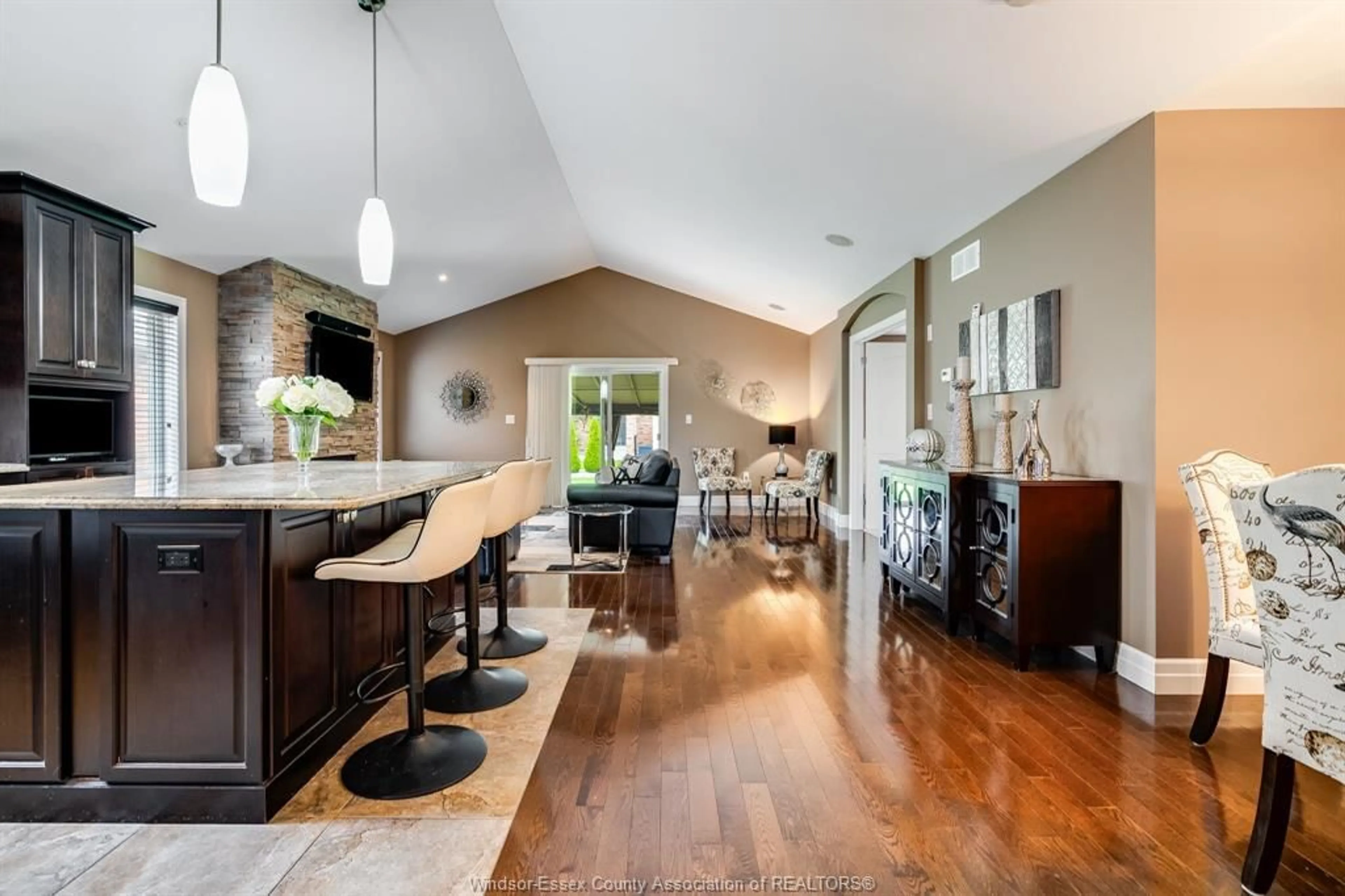 Open concept kitchen, ceramic/tile floor for 1082 Gabrieau St, LaSalle Ontario N9N 0C2