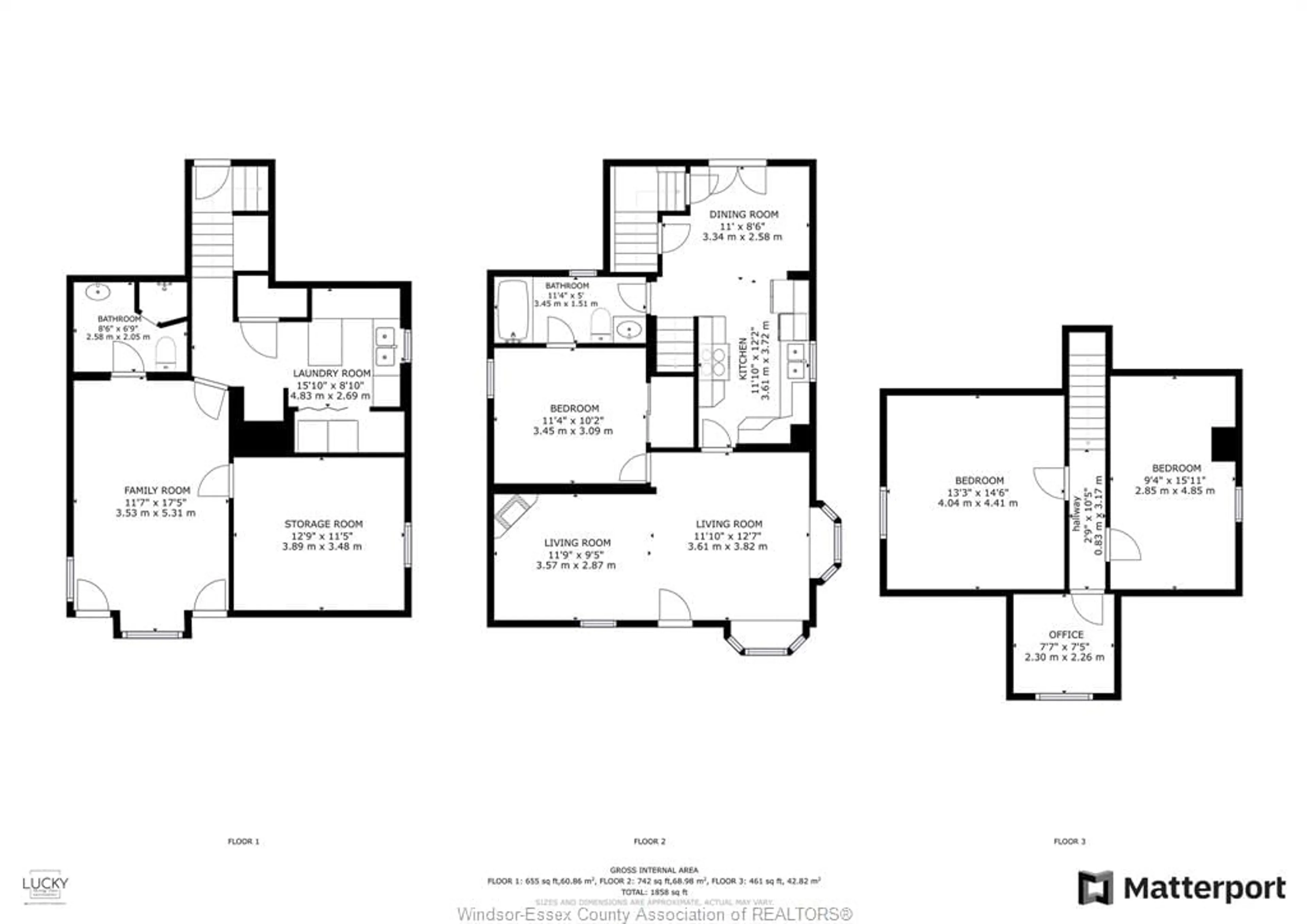 Floor plan for 898 JOS JANISSE Ave, Windsor Ontario N8Y 3A8