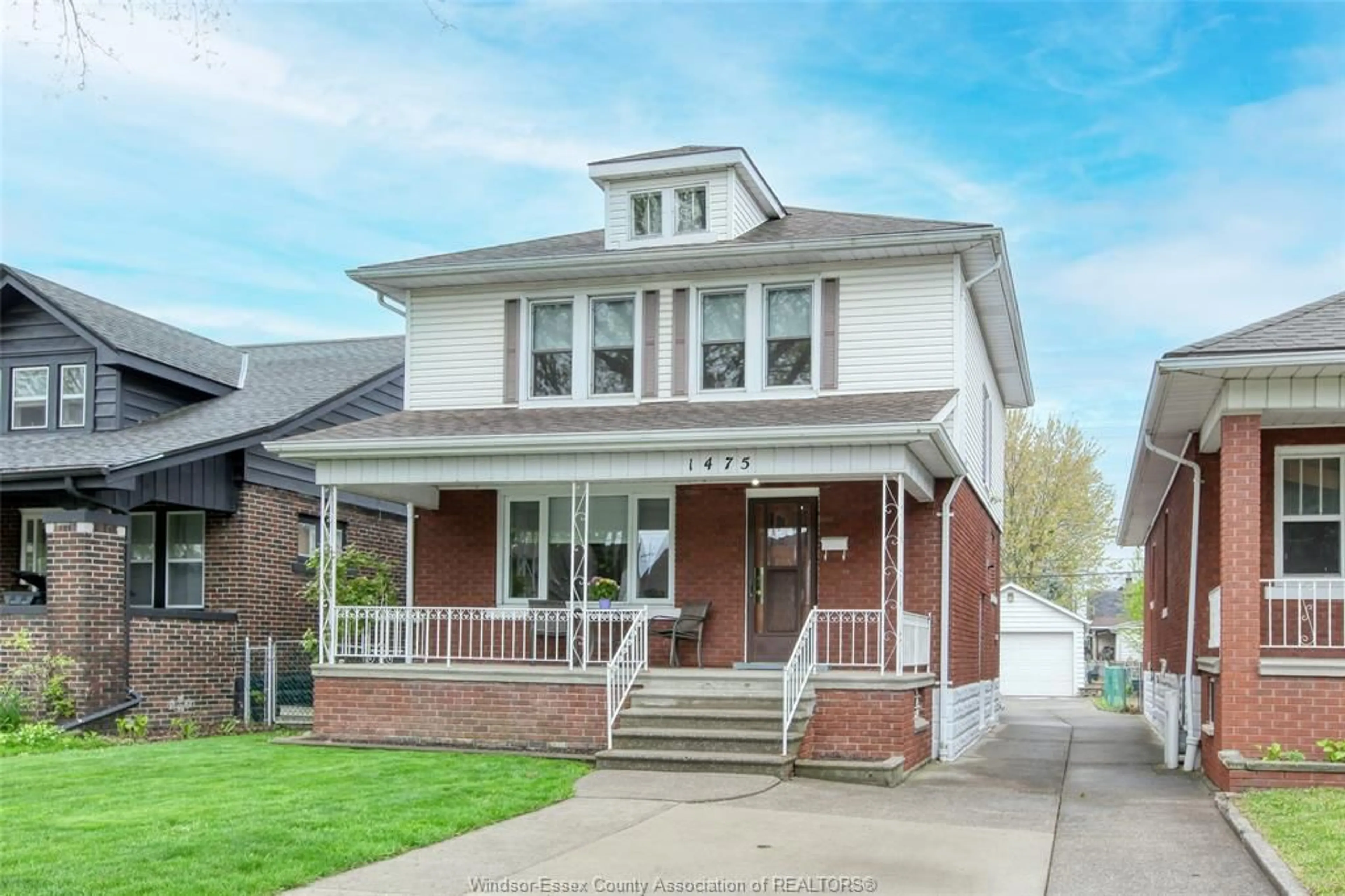 Home with brick exterior material, street for 1475 PIERRE, Windsor Ontario N8X 4P4
