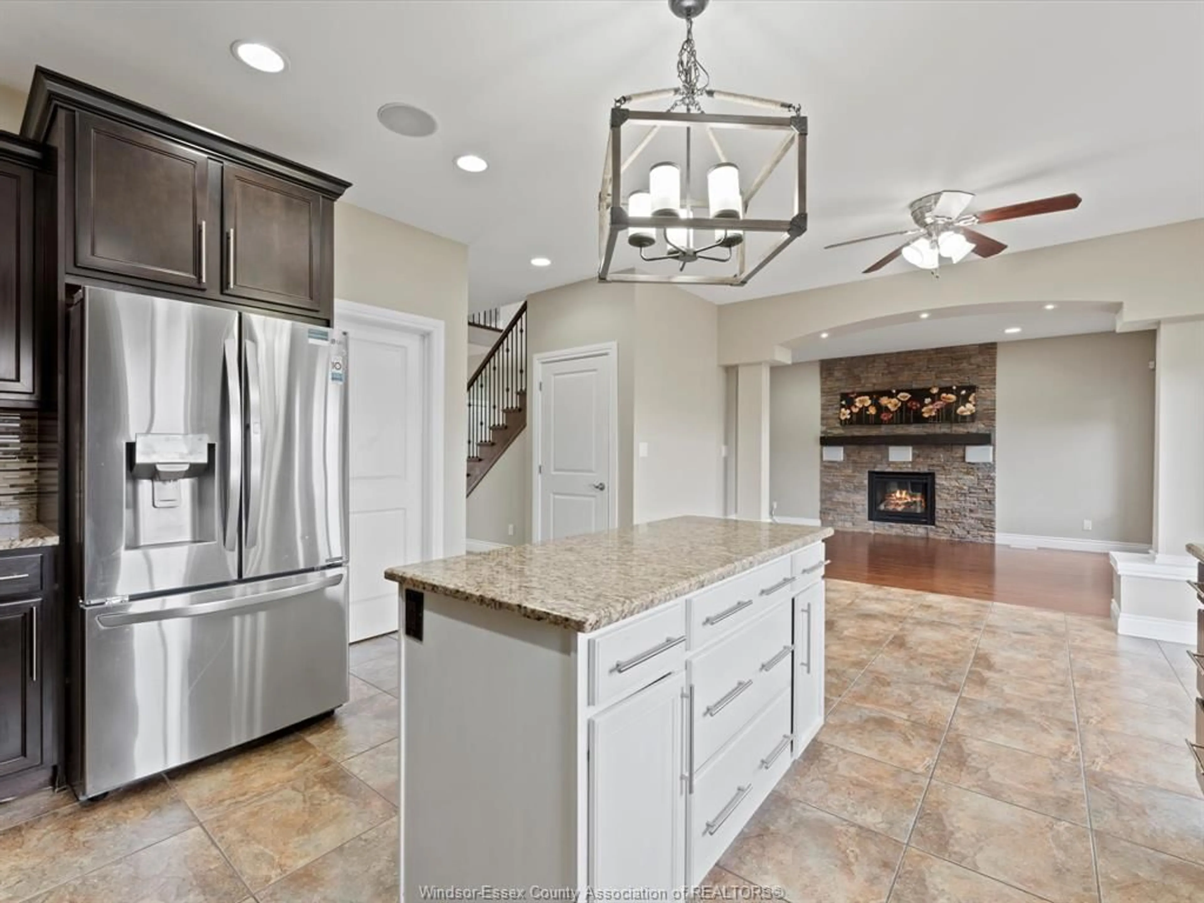 Open concept kitchen, ceramic/tile floor for 1274 Deer Run Trail, Lakeshore Ontario N0R 1A0