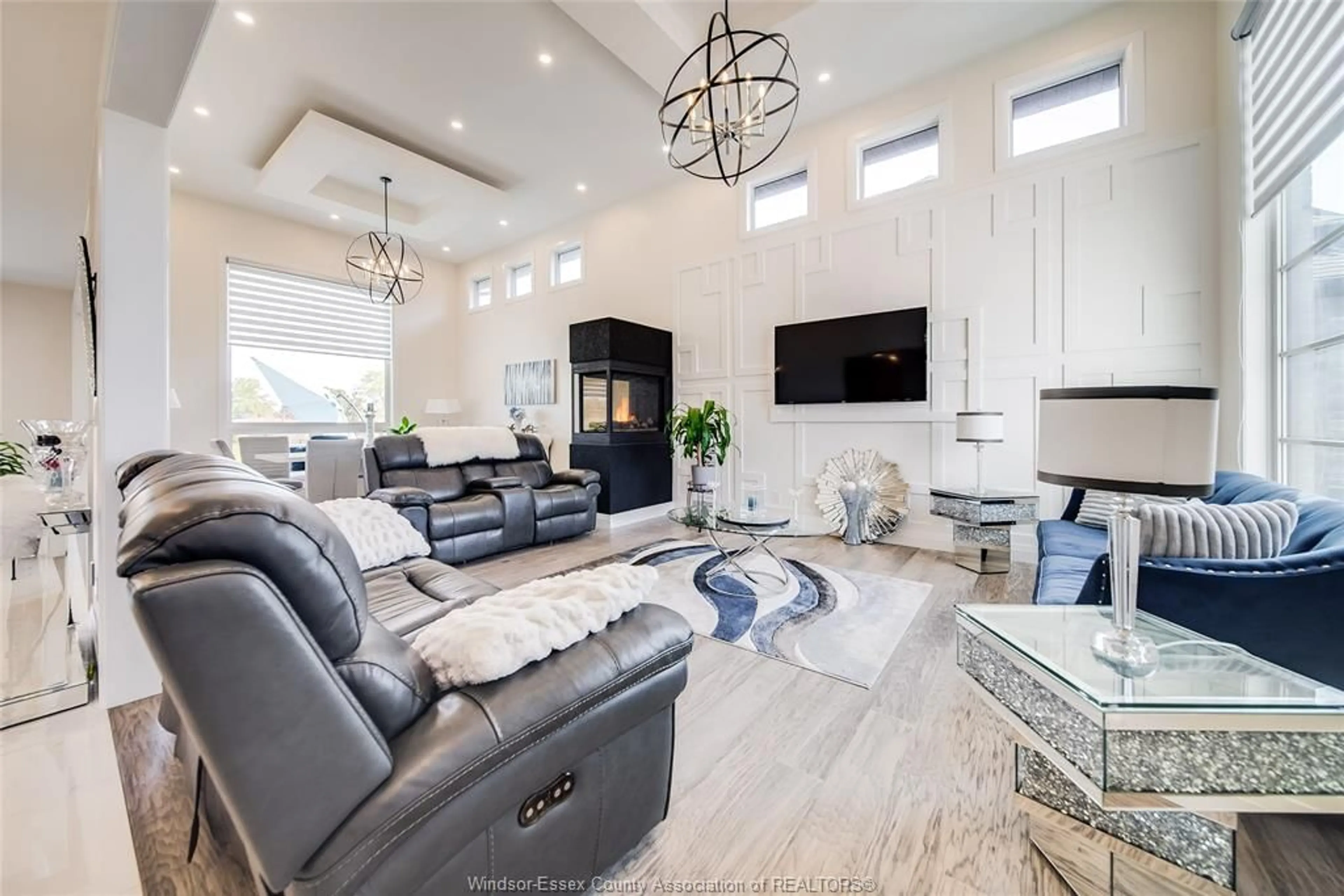 Living room with furniture, ceramic/tile floor for 328 BENSON Crt, Amherstburg Ontario N9V 0G7