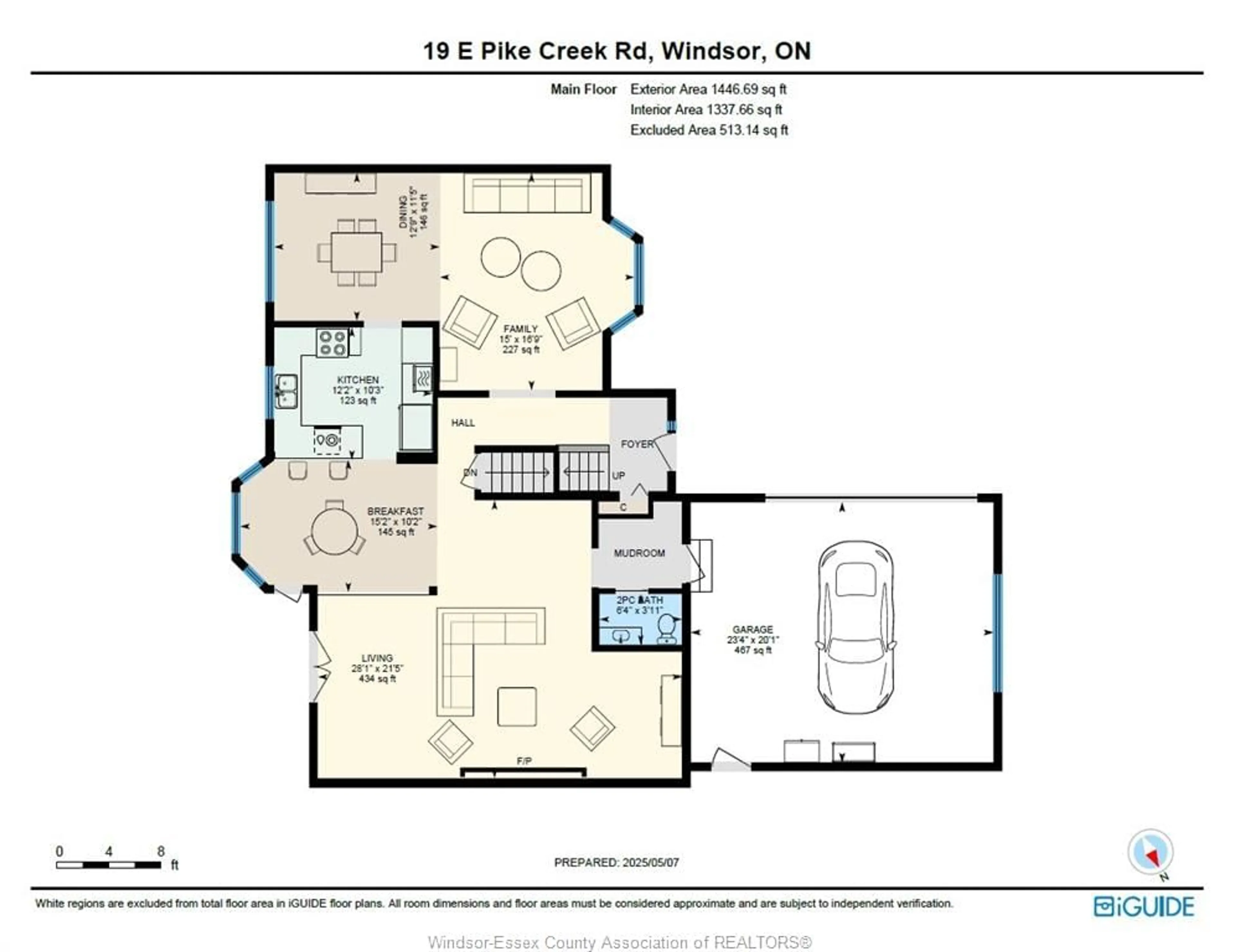 Floor plan for 16 EAST PIKE CREEK, Tecumseh Ontario N8N 5A9
