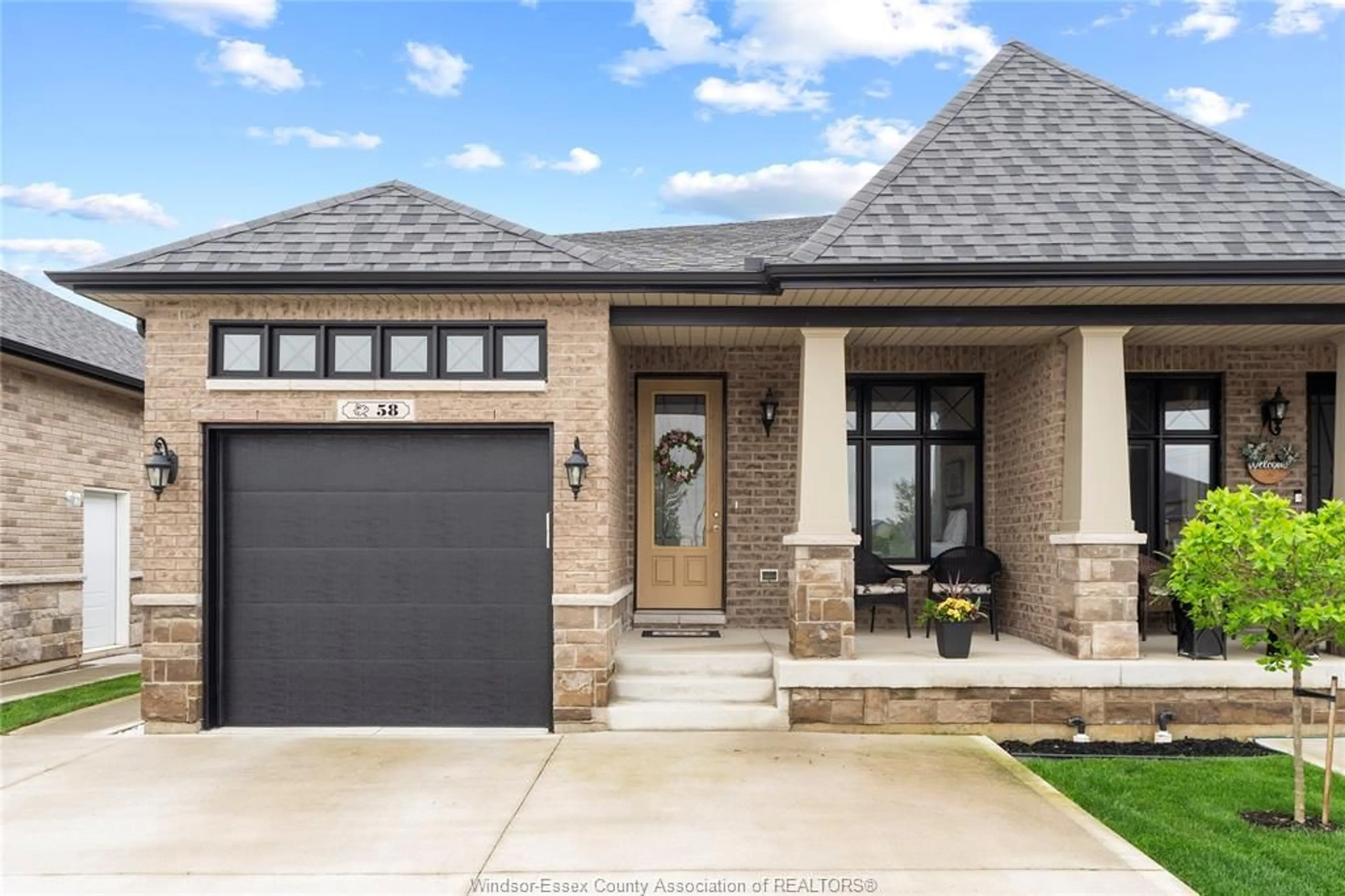 Home with brick exterior material, street for 58 HAZEL Cres, Kingsville Ontario N9Y 0B1