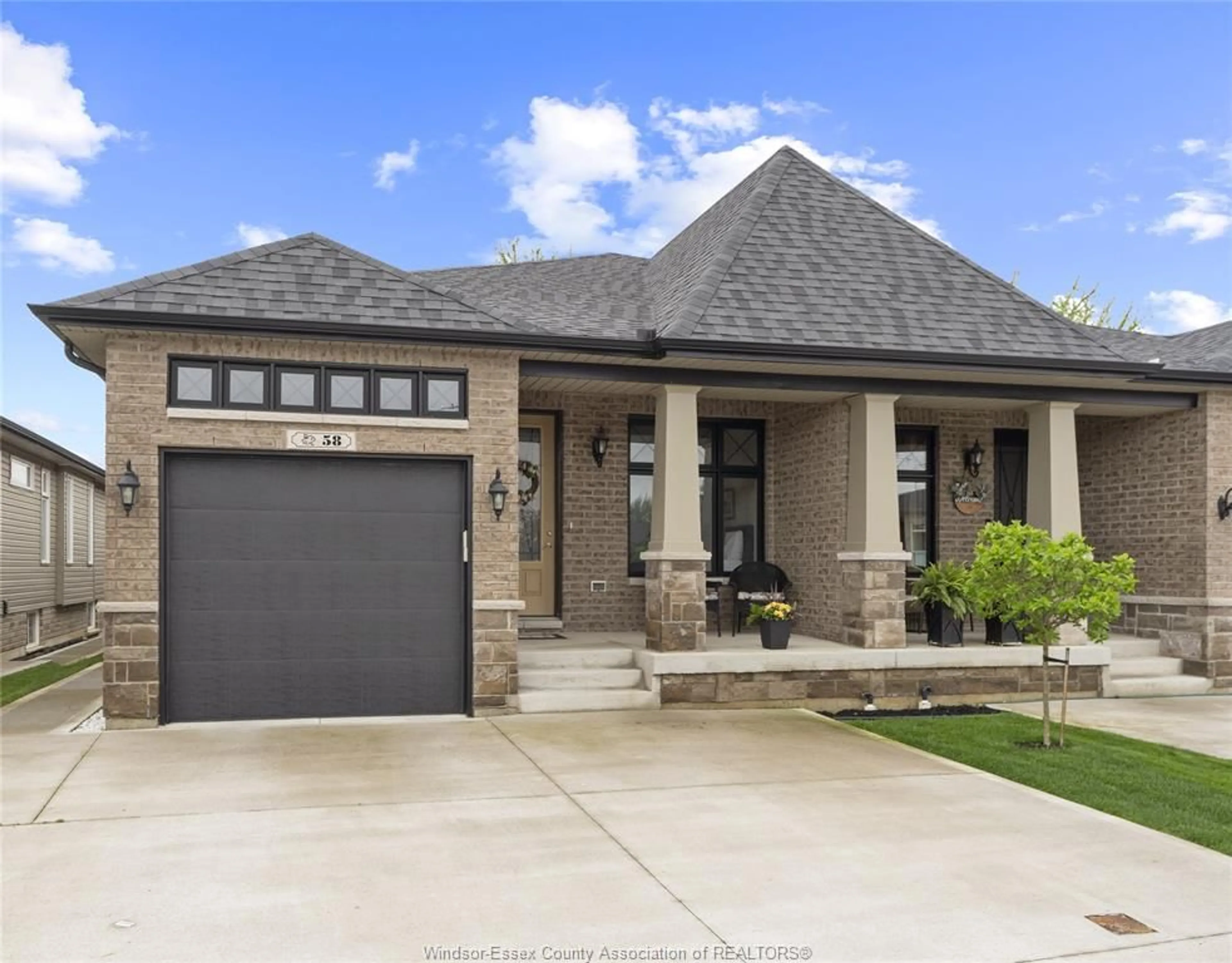 Home with brick exterior material, street for 58 HAZEL Cres, Kingsville Ontario N9Y 0B1