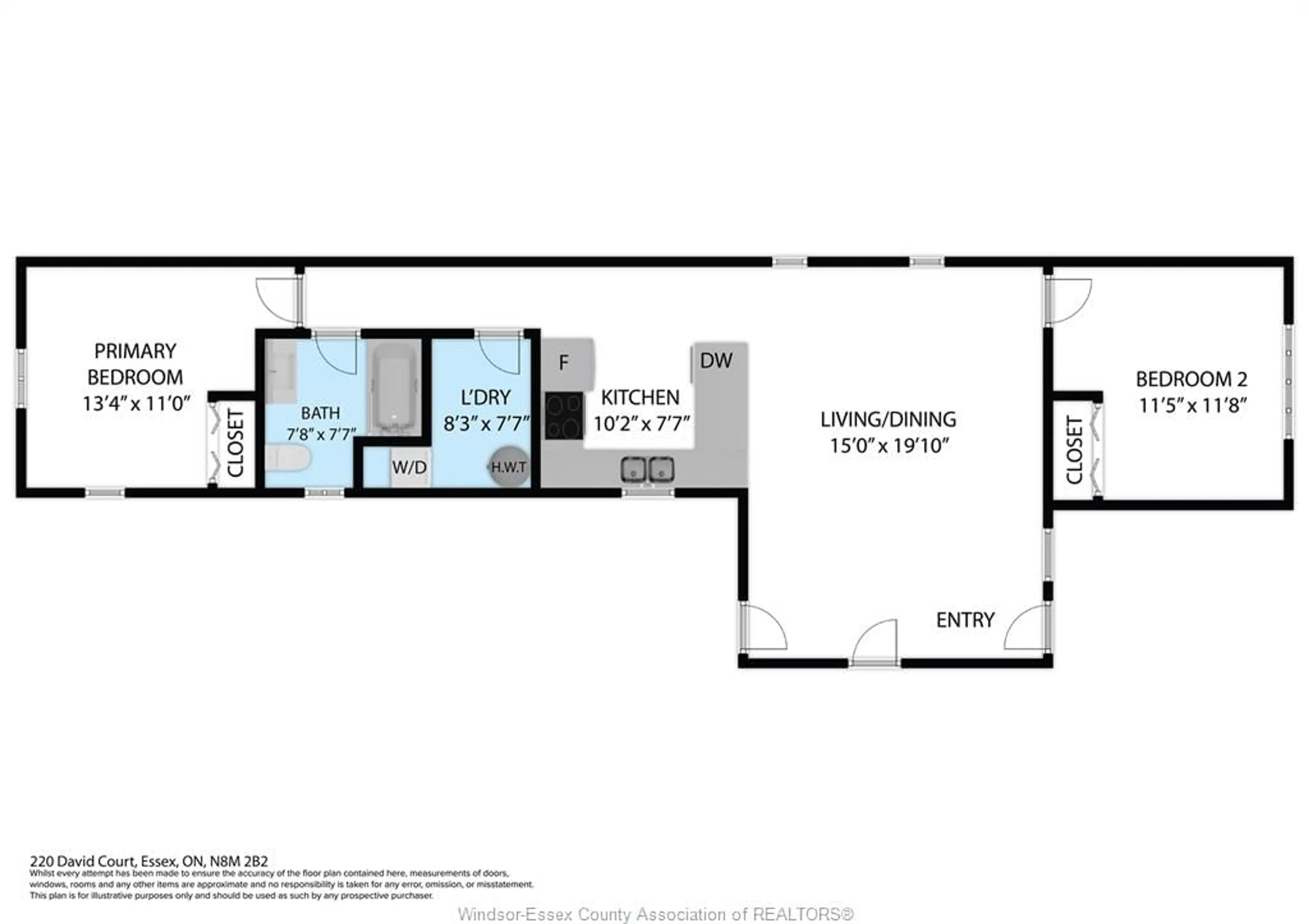Floor plan for 220 David Crt, Essex Ontario N8M 2B2