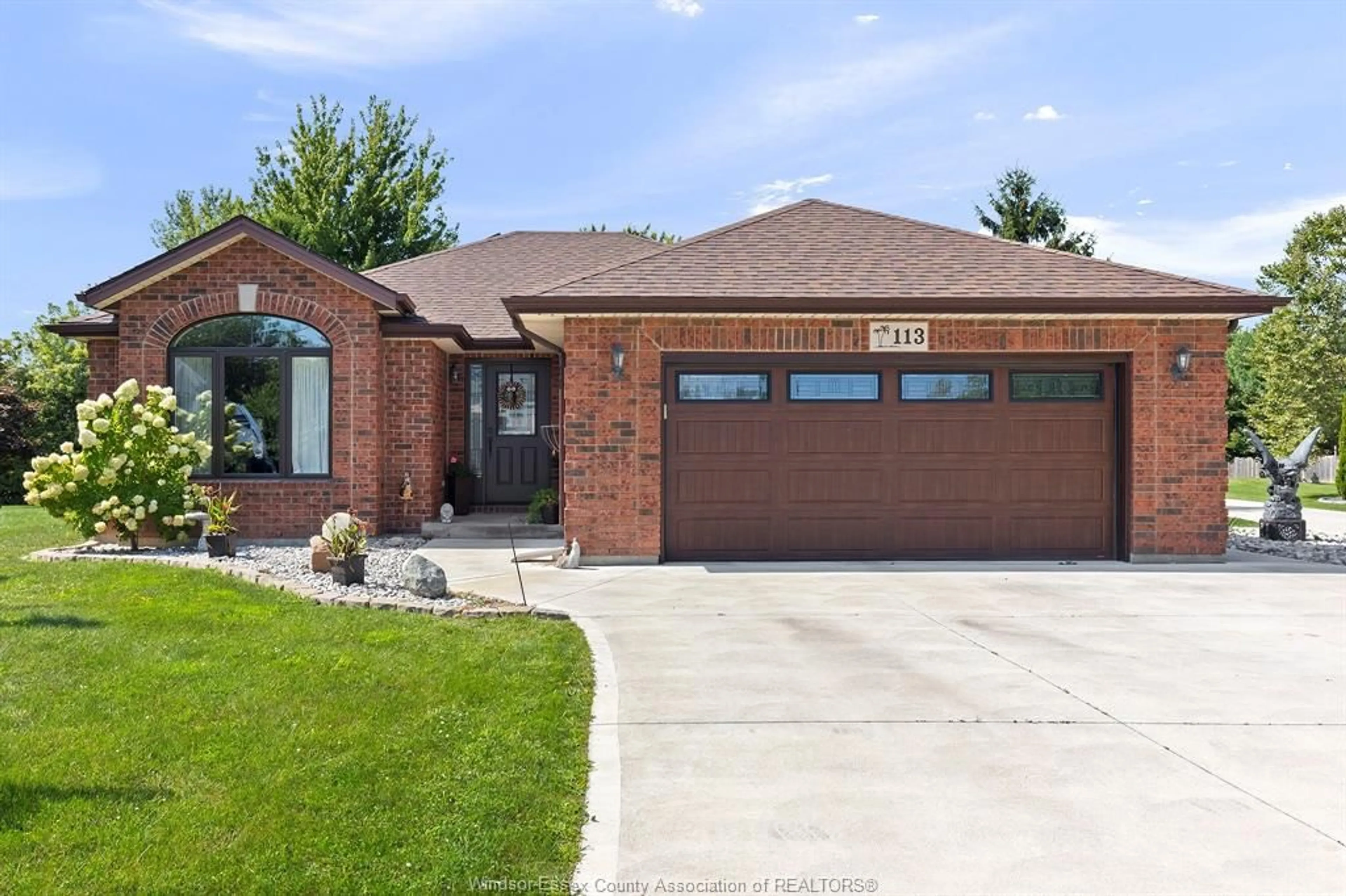 Home with brick exterior material, street for 113 BEACH Crt, Stoney Point Ontario N0R 1N0