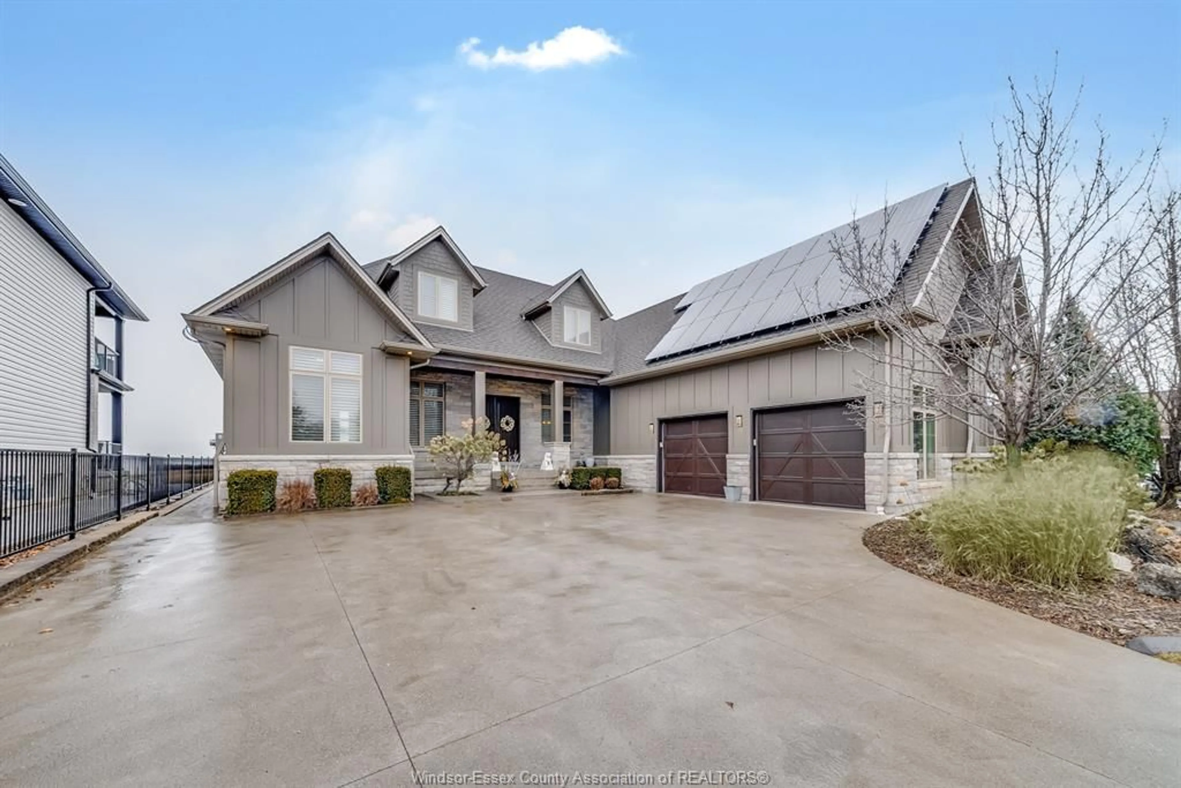 Home with brick exterior material, street for 12082 & 12078 RIVERSIDE Dr, Tecumseh Ontario N8P 1A9