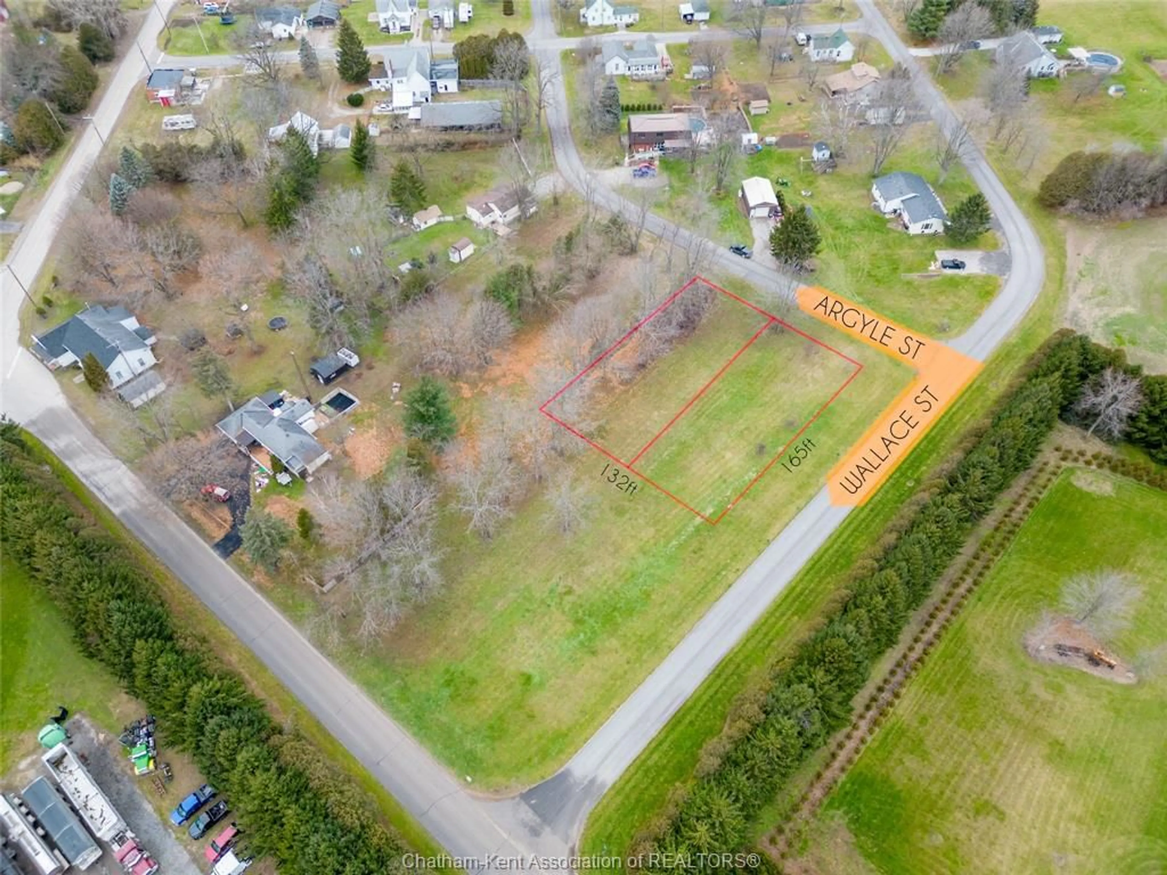A pic from outside/outdoor area/front of a property/back of a property/a pic from drone, unknown for V/L ARGYLE St, Duart Ontario N0L 1H0