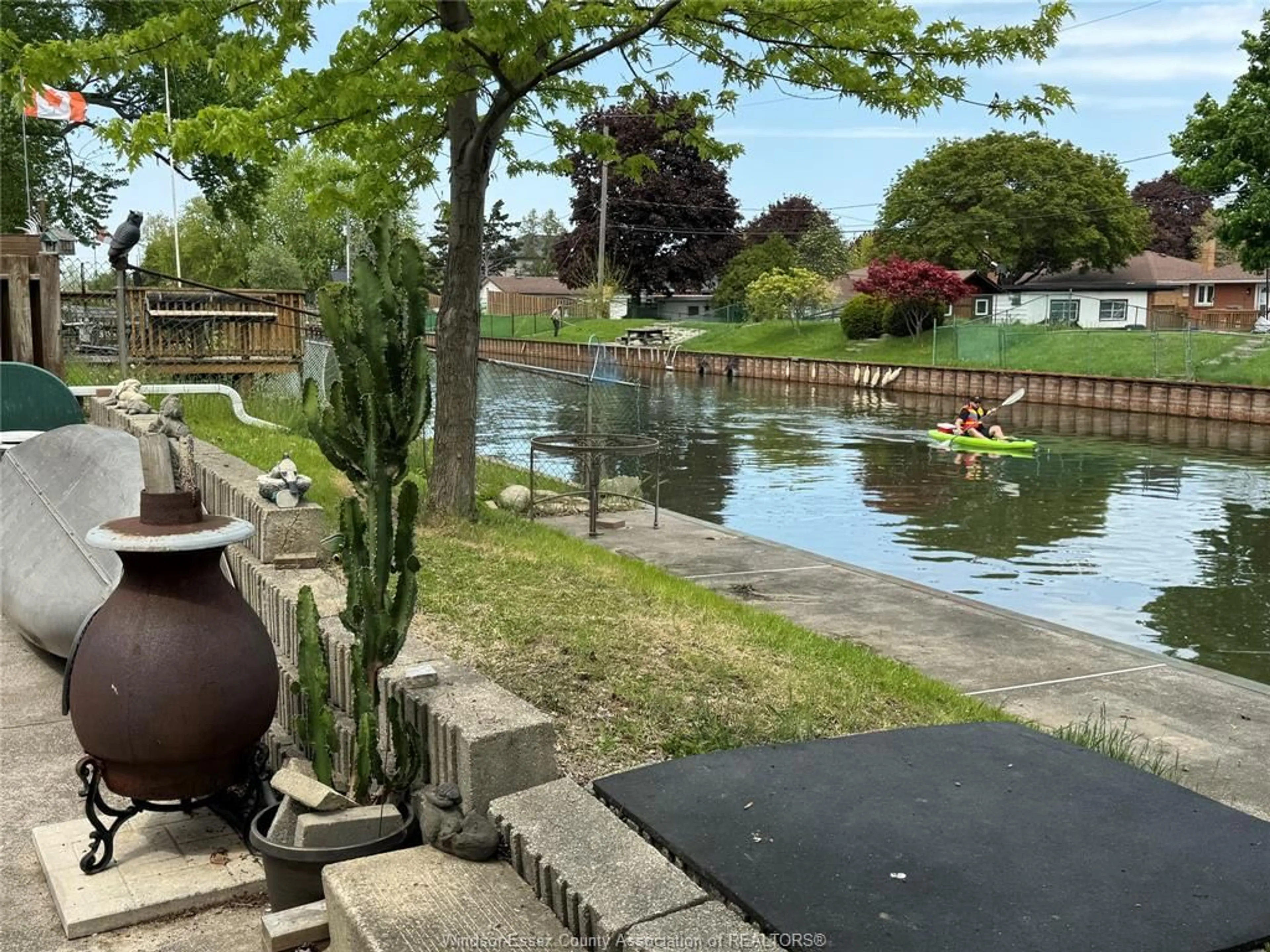 Patio, water/lake/river/ocean view for 488 RIVERDALE Ave, Windsor Ontario N8S 4B6