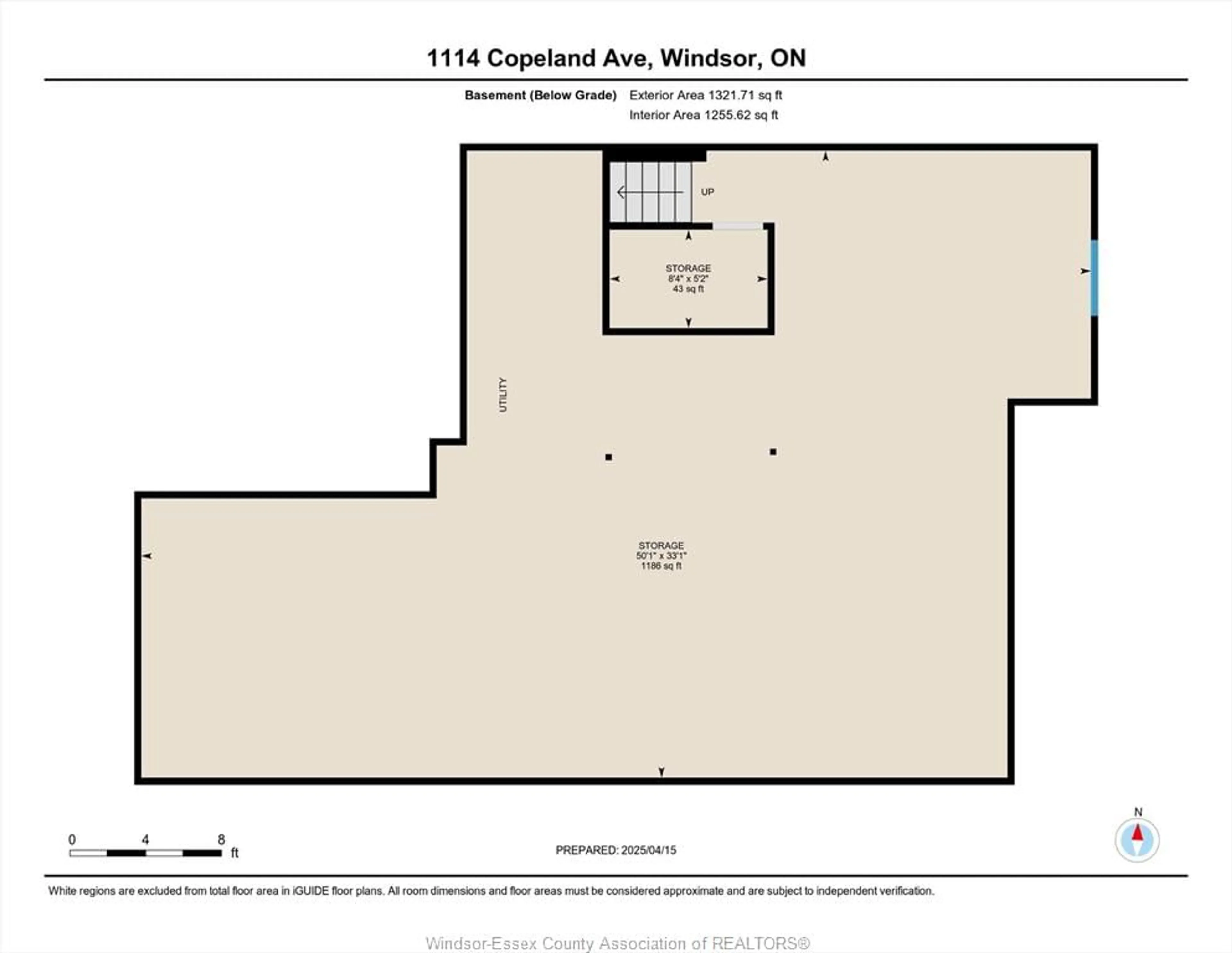 Floor plan for 1114 COPELAND Ave, Windsor Ontario N8P 0C6