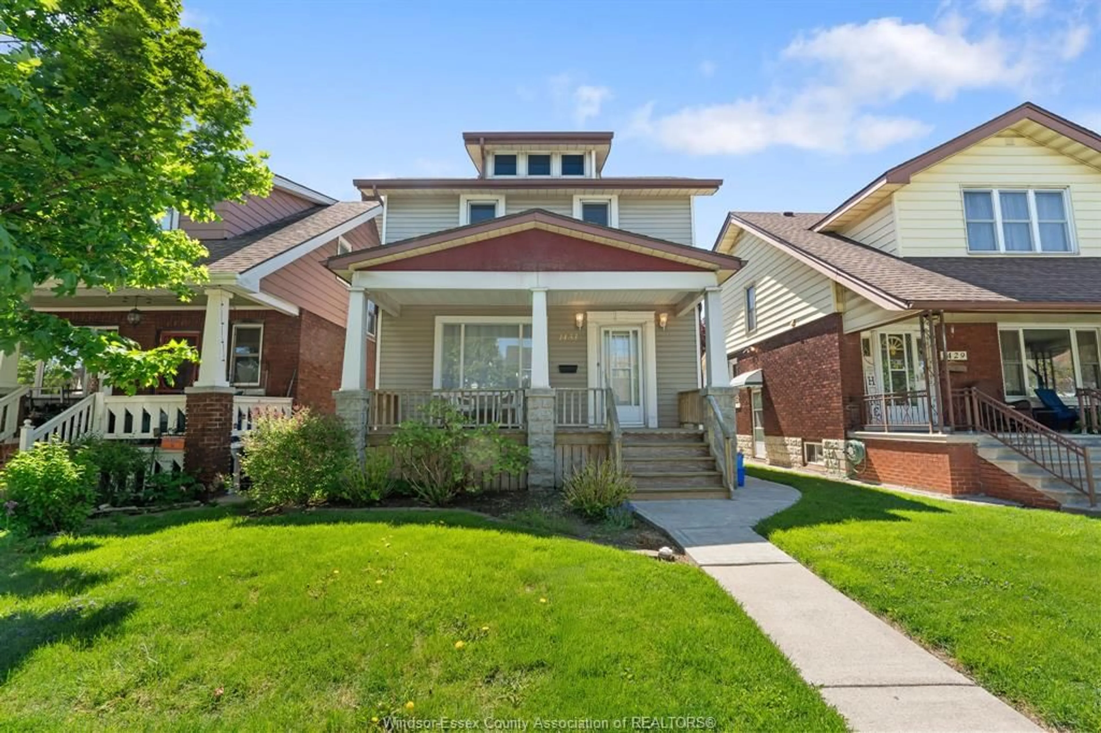 Home with brick exterior material, street for 1433 HALL Ave, Windsor Ontario N8X 4R5
