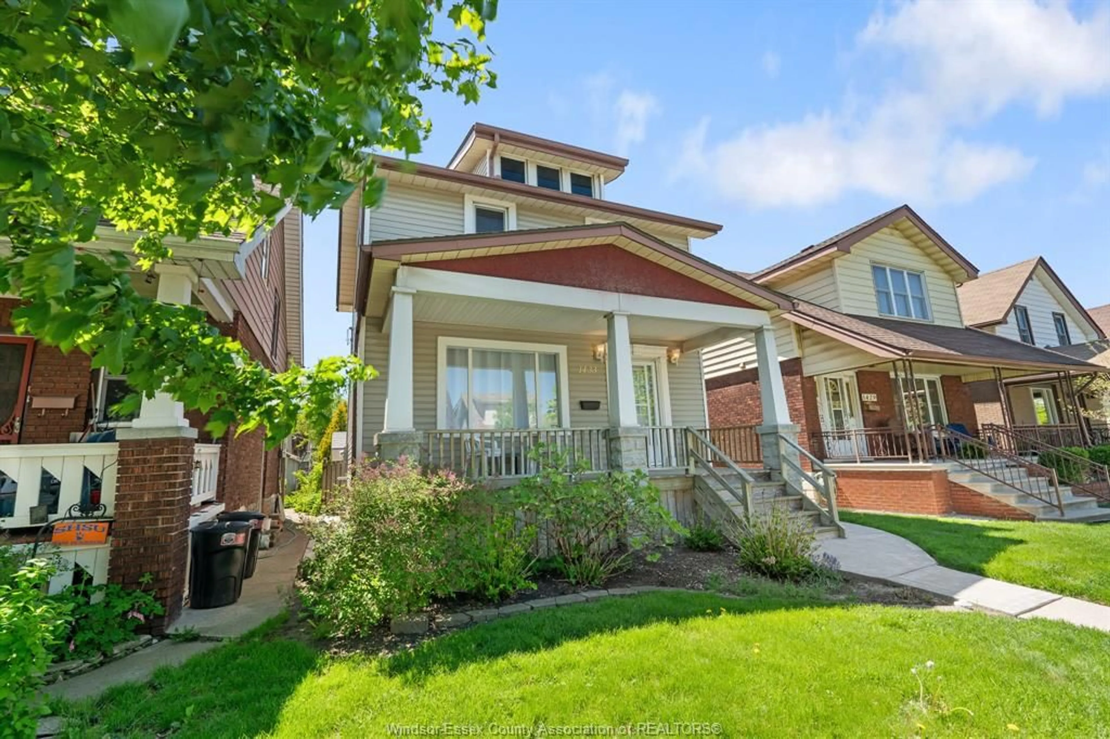 Home with brick exterior material, street for 1433 HALL Ave, Windsor Ontario N8X 4R5