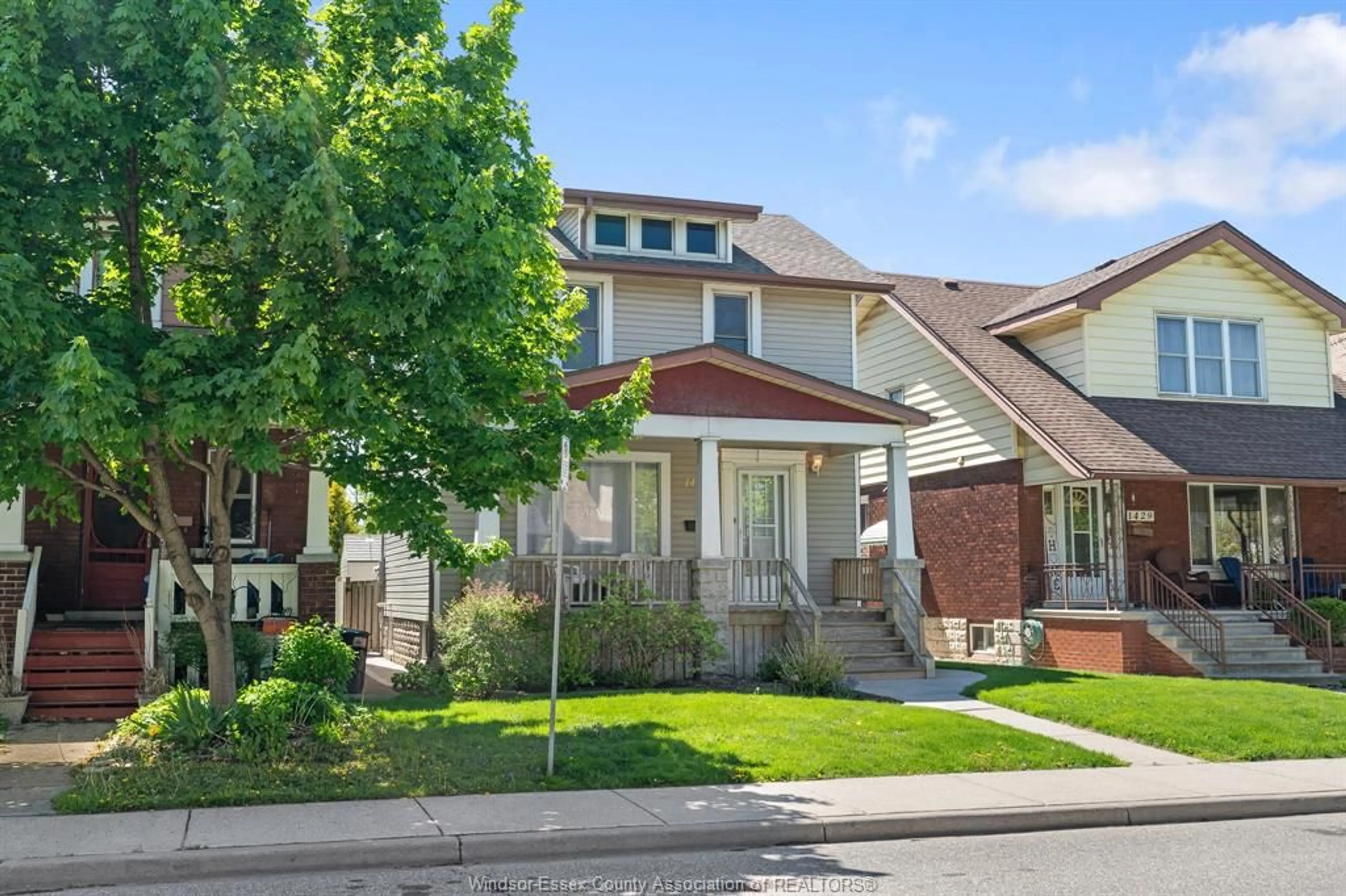 Home with brick exterior material, street for 1433 HALL Ave, Windsor Ontario N8X 4R5