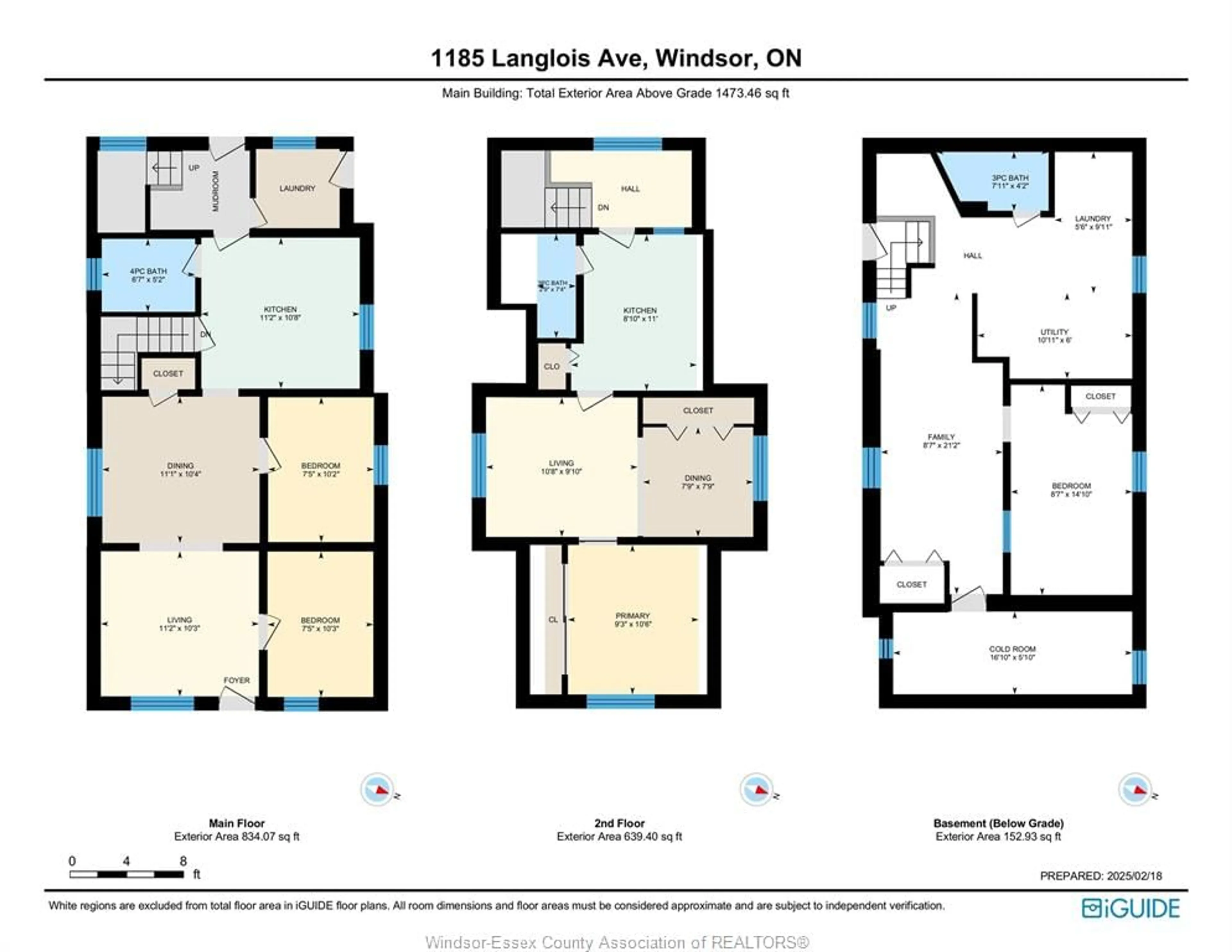 Floor plan for 1185 LANGLOIS Ave, Windsor Ontario N9A 2H4