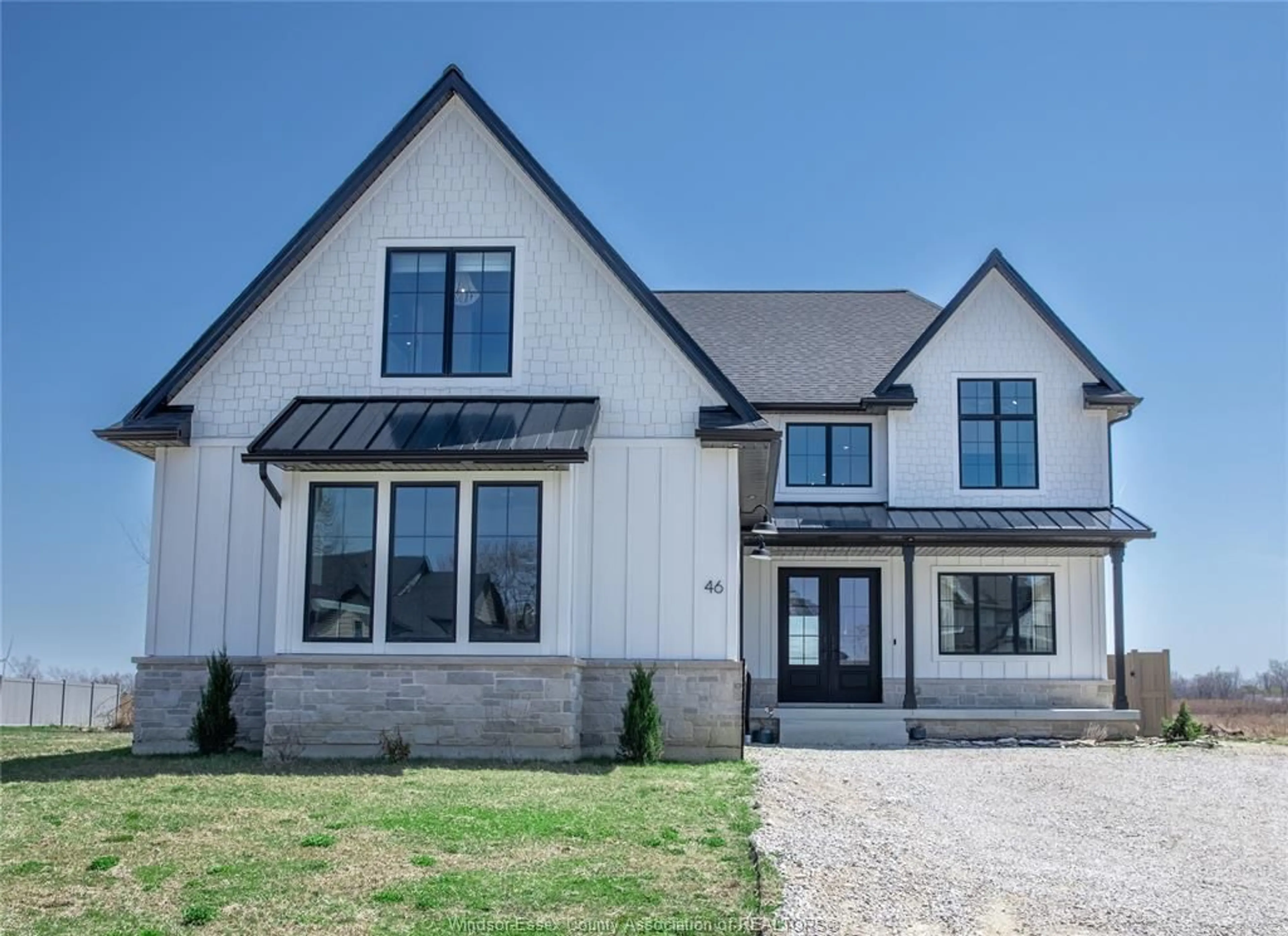 Home with brick exterior material, street for 46 BELLEVIEW Dr, Cottam Ontario N0R 1B0
