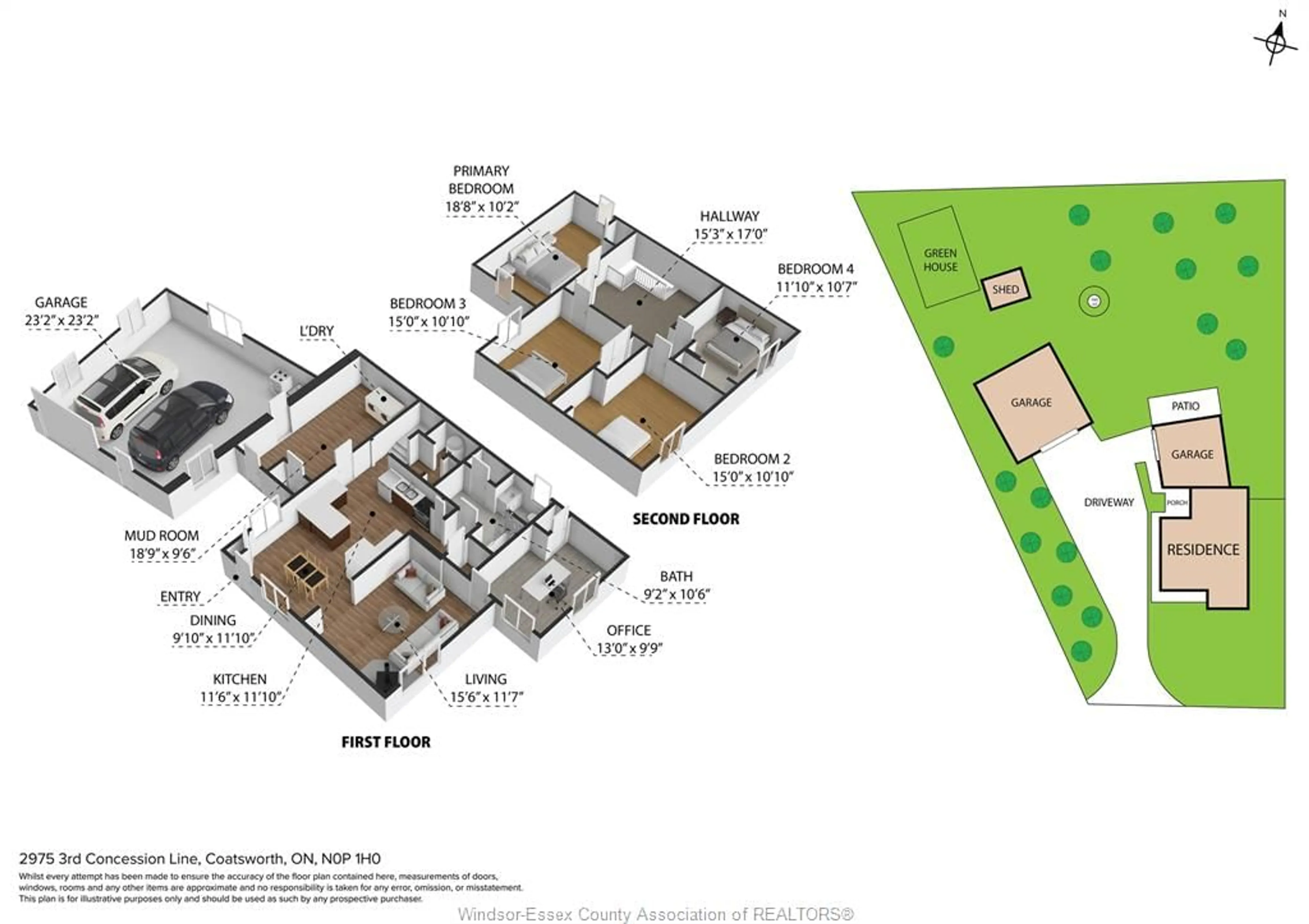 Floor plan for 2975 Concession 3, Coatsworth Ontario N0P 1H0