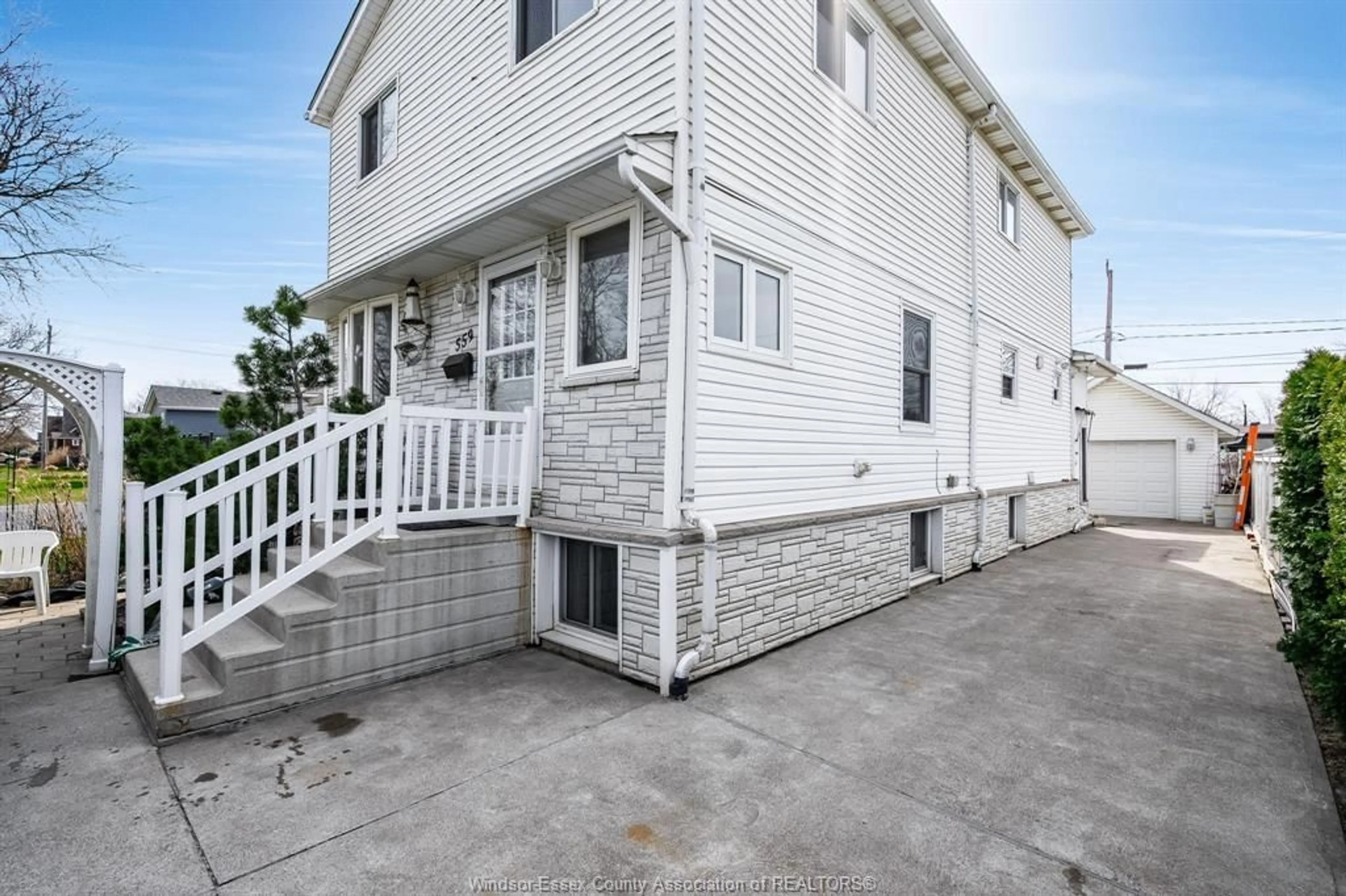 Patio, street for 559 Stanley, Windsor Ontario N8X 3A9