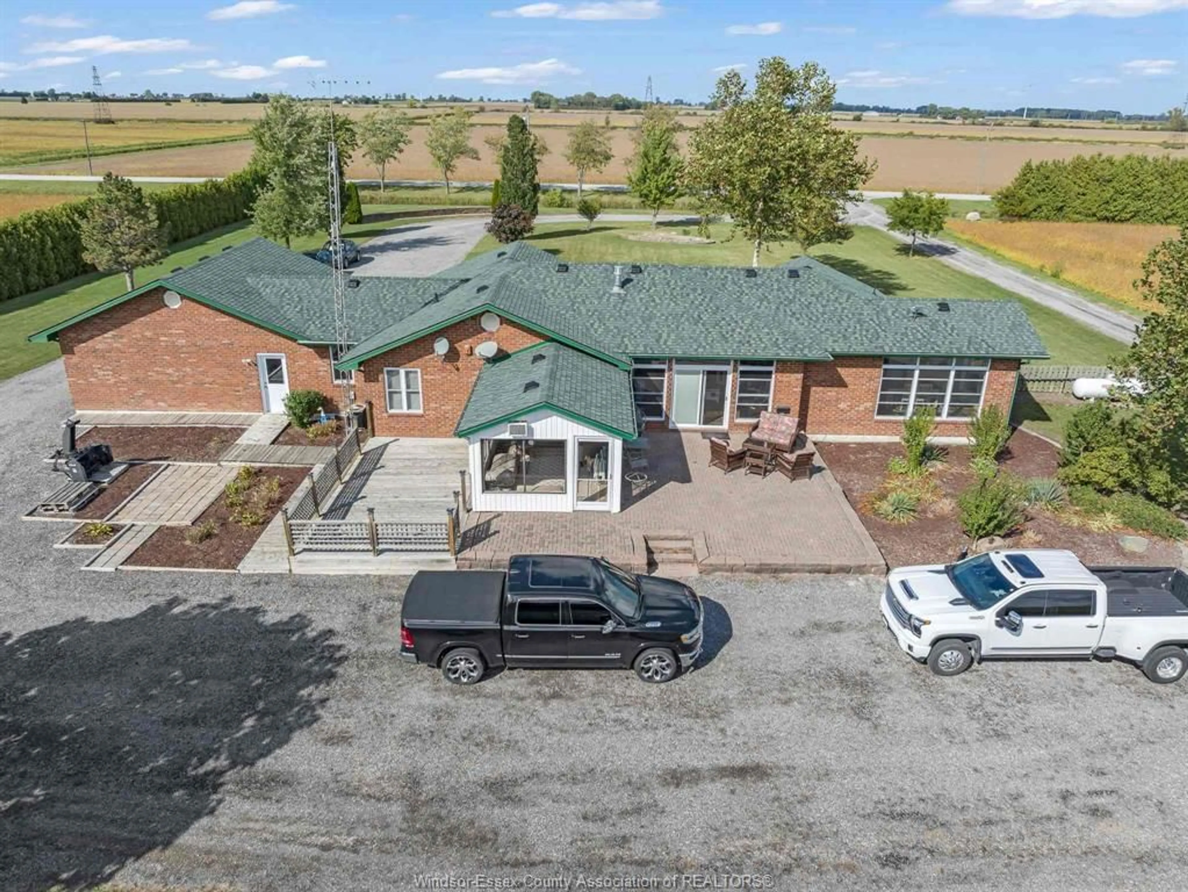 A pic from outside/outdoor area/front of a property/back of a property/a pic from drone, mountain view for 16925 Lakeshore Road 303, Lakeshore Ontario N0P 2L0