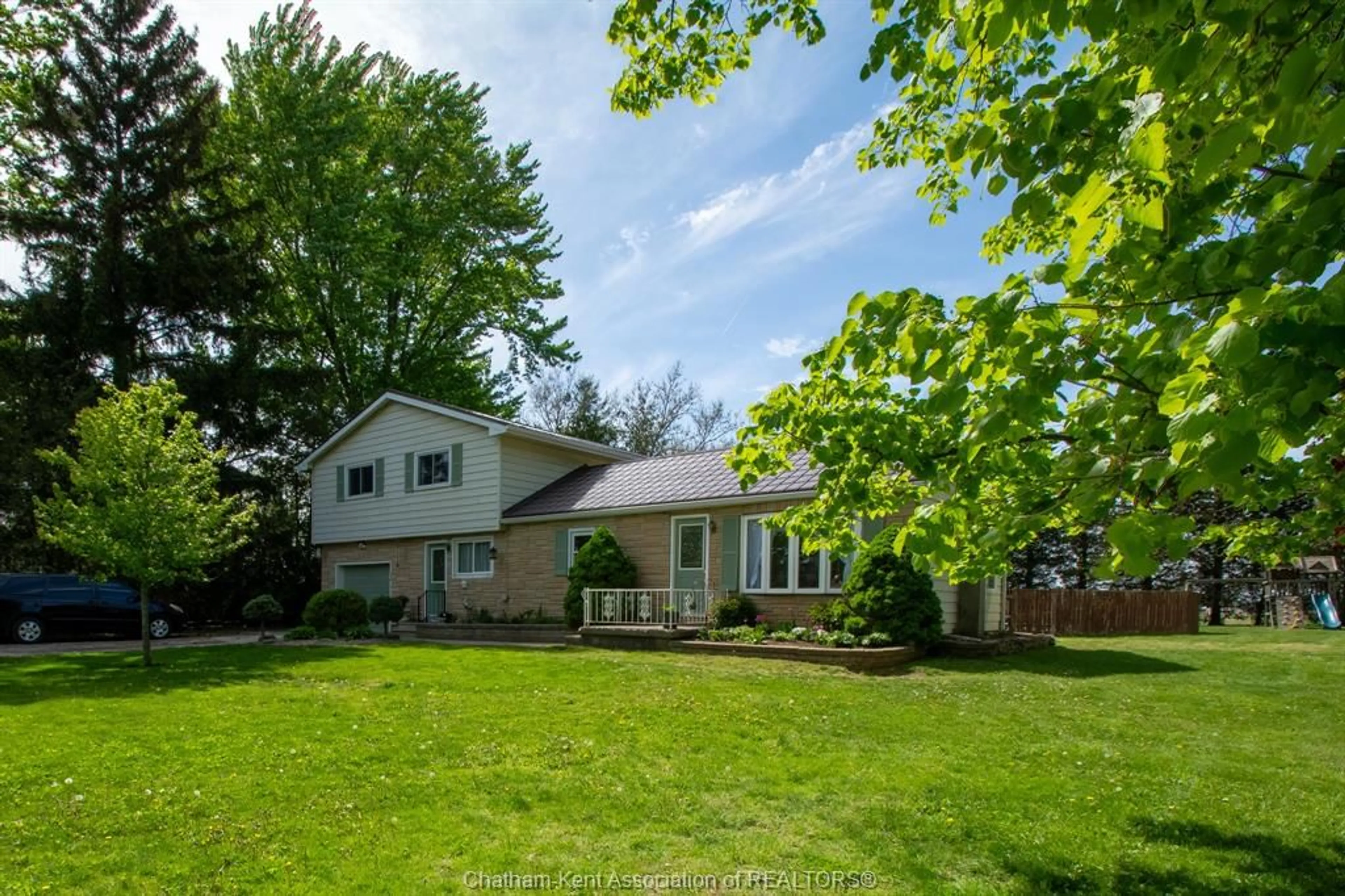 A pic from outside/outdoor area/front of a property/back of a property/a pic from drone, street for 12637 Splinter Line, Camden Township Ontario N0P 2K0