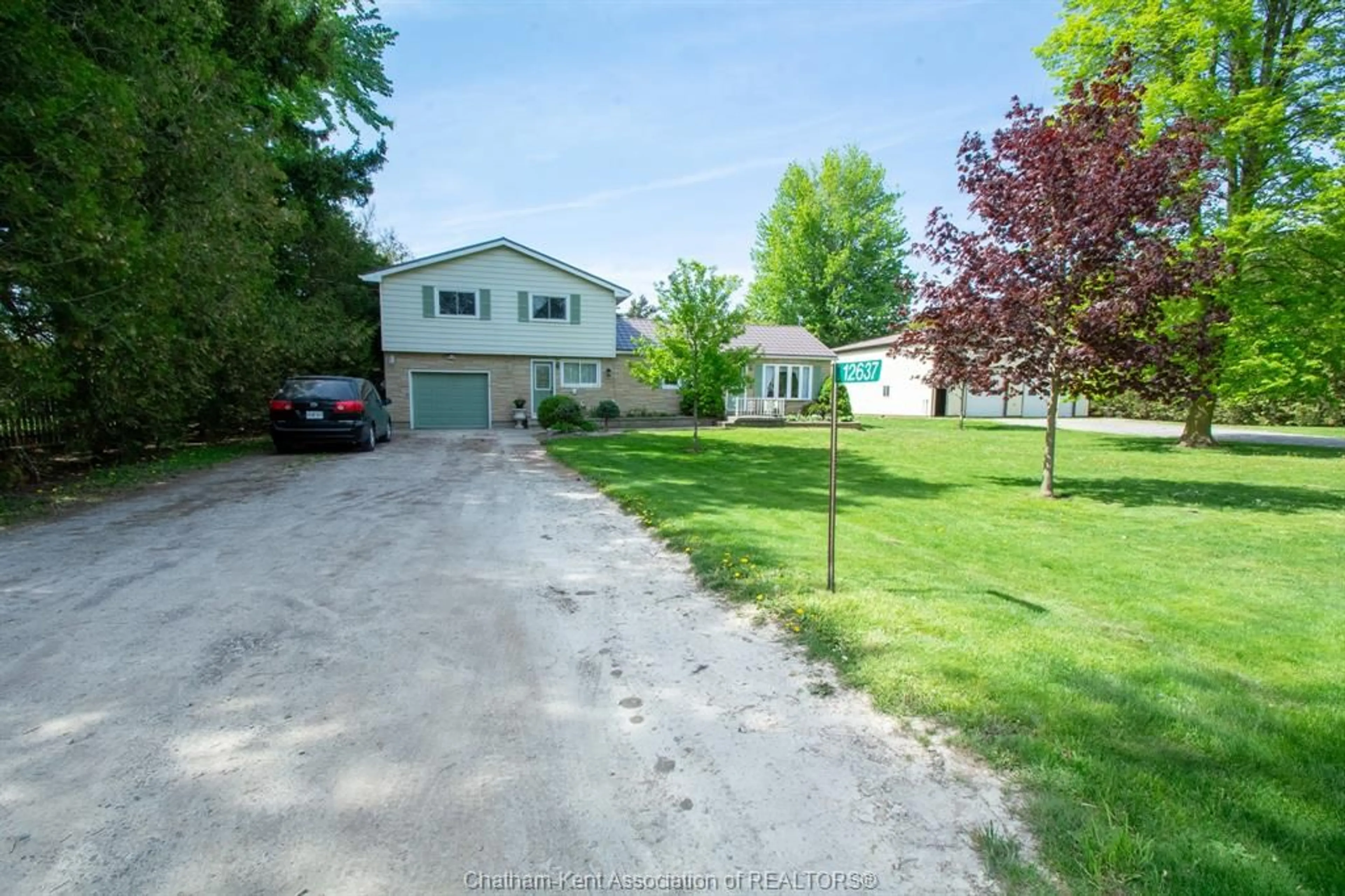 A pic from outside/outdoor area/front of a property/back of a property/a pic from drone, street for 12637 Splinter Line, Camden Township Ontario N0P 2K0
