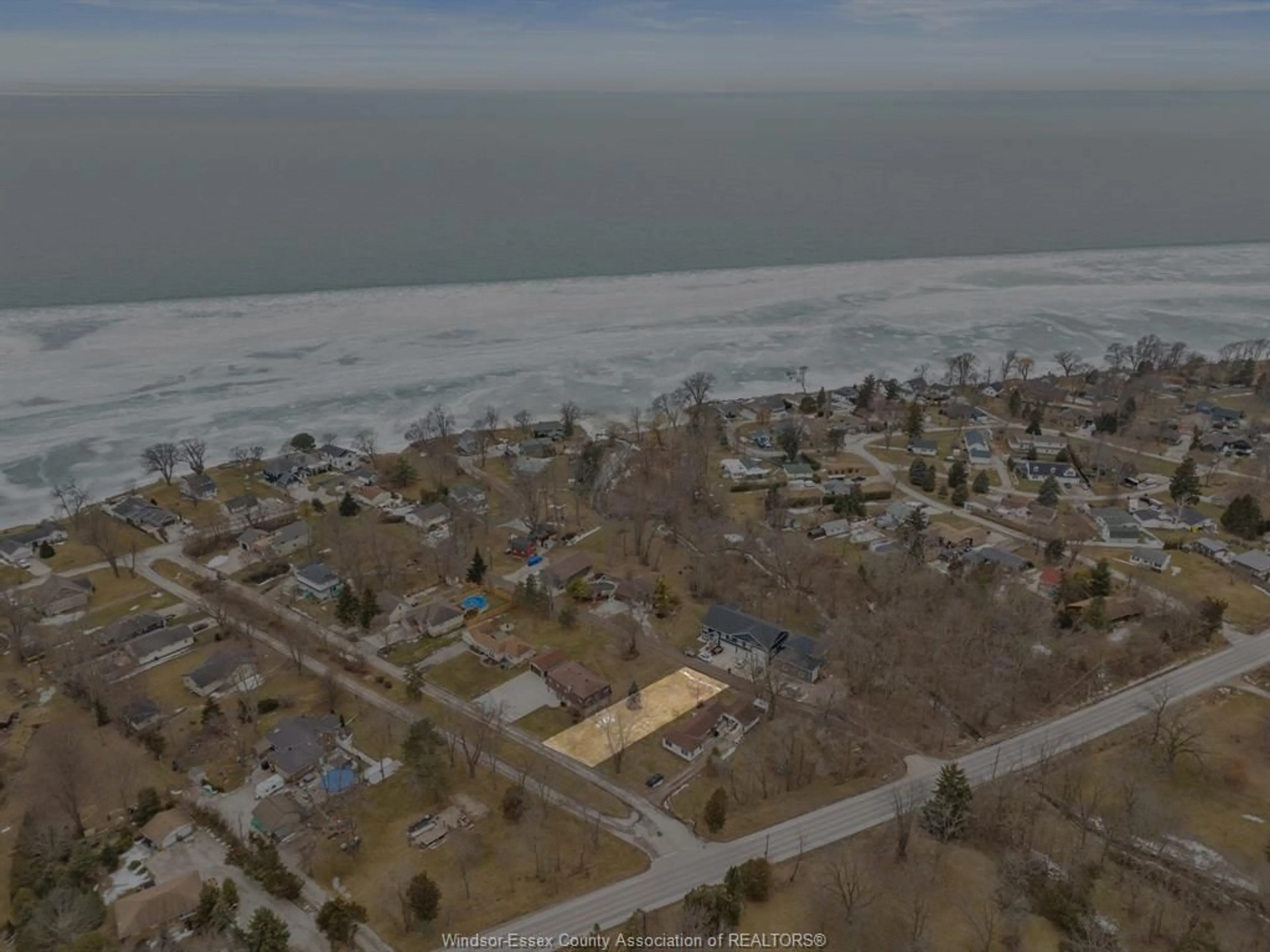 A pic from outside/outdoor area/front of a property/back of a property/a pic from drone, water/lake/river/ocean view for V/L McClain Blvd, Colchester Ontario N0R 1G0