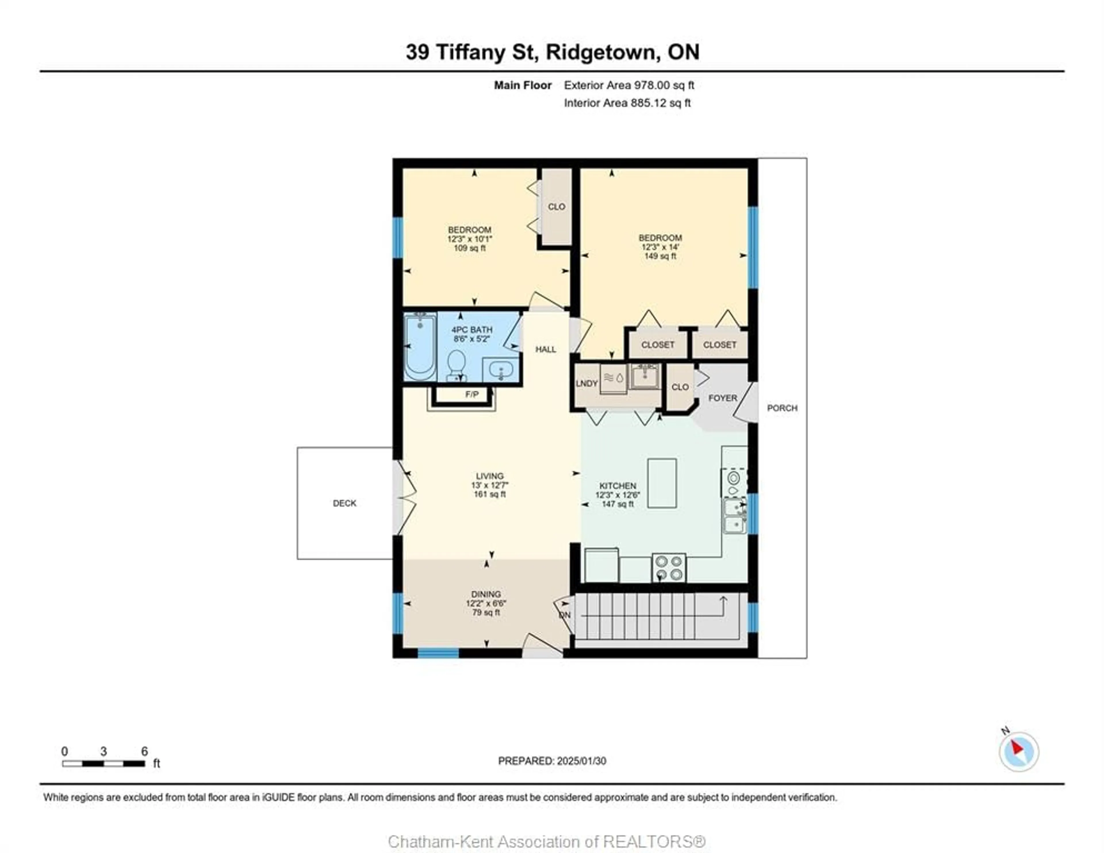 Floor plan for 39 TIFFANY St, Ridgetown Ontario N0P 2C0