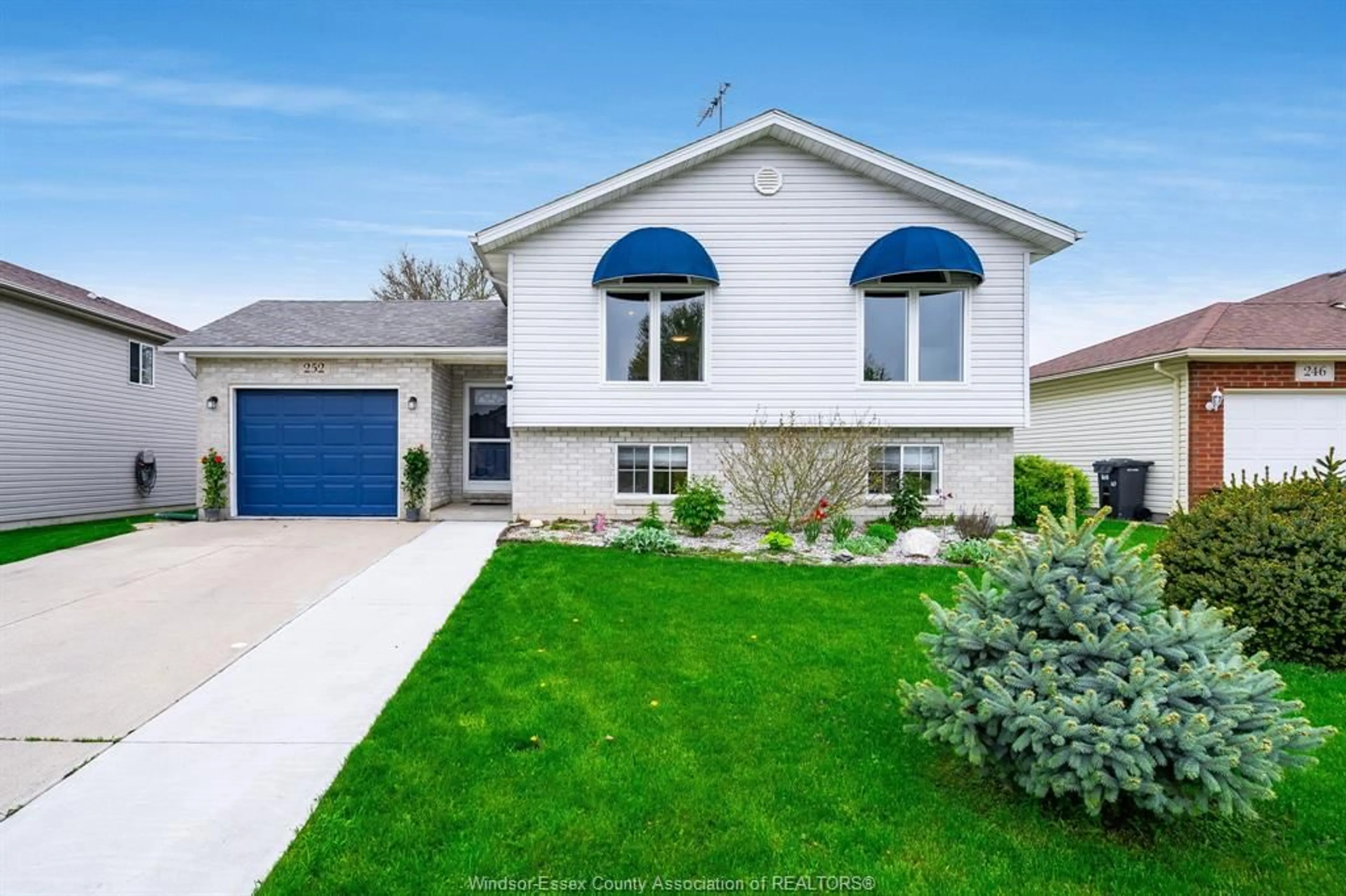 Home with vinyl exterior material, street for 252 Wellington St, Harrow Ontario N0R 1G0