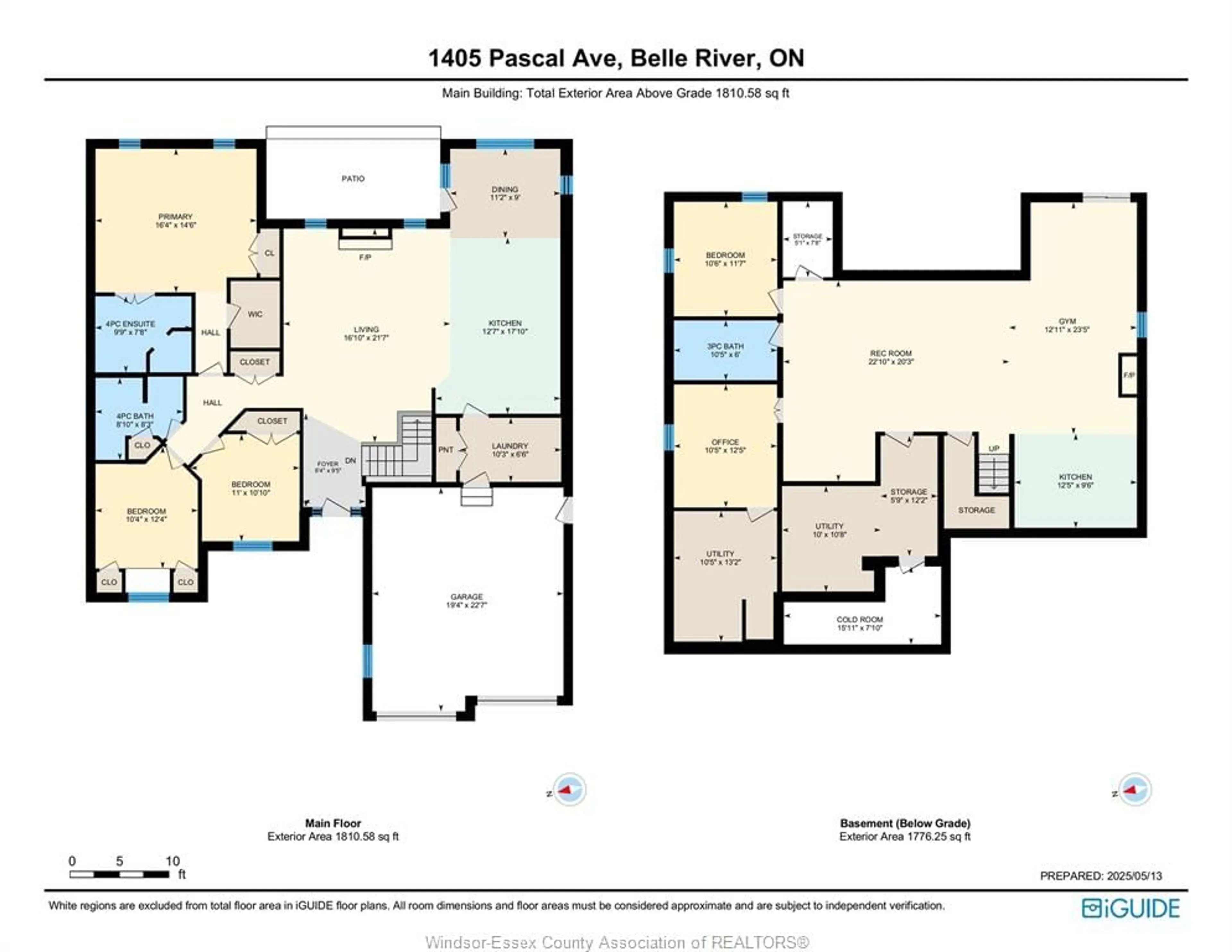 Floor plan for 1405 PASCAL Ave, Lakeshore Ontario N8L 0R9