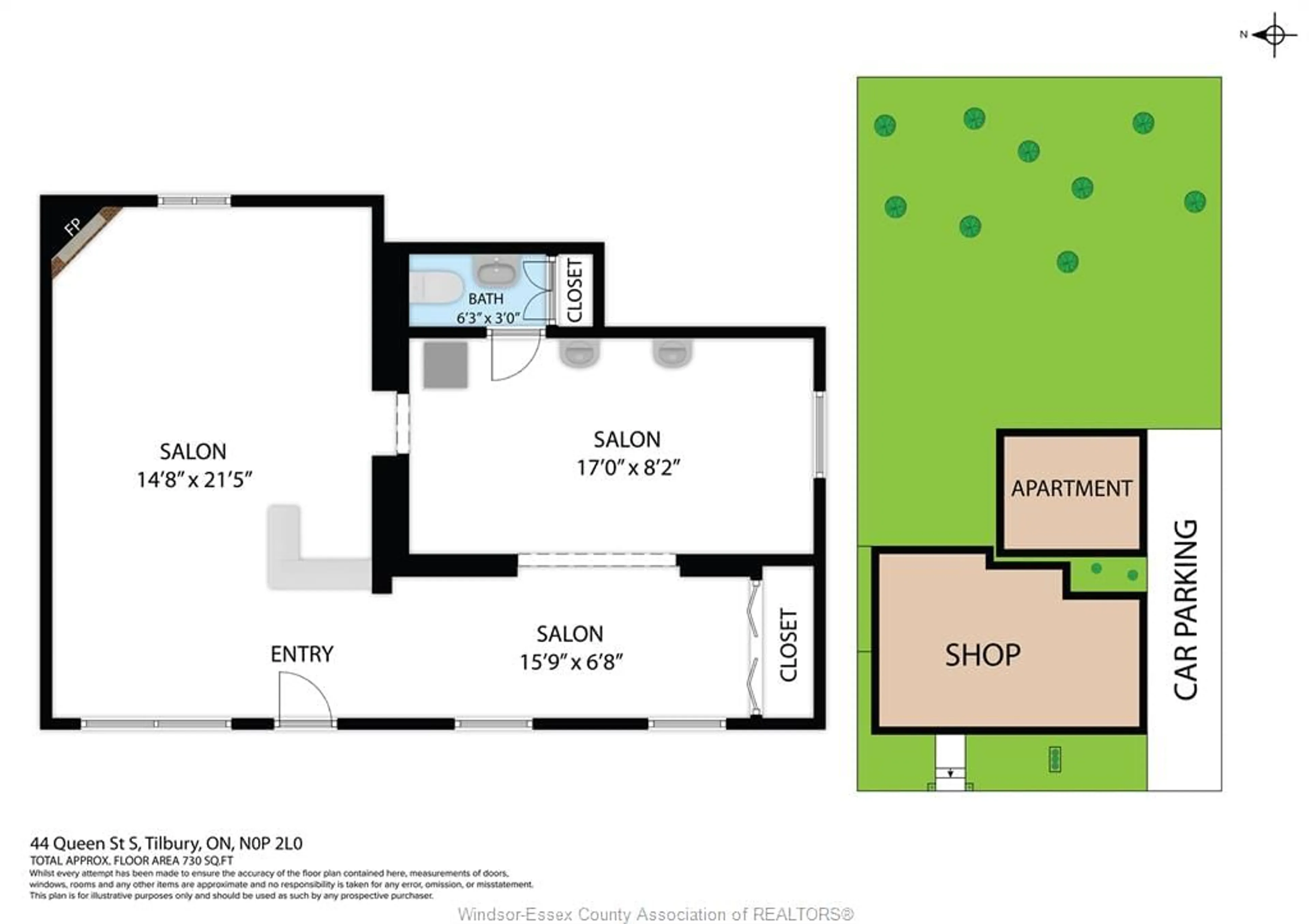 Floor plan for 44 Queen St. S, Tilbury Ontario N0P 2L0