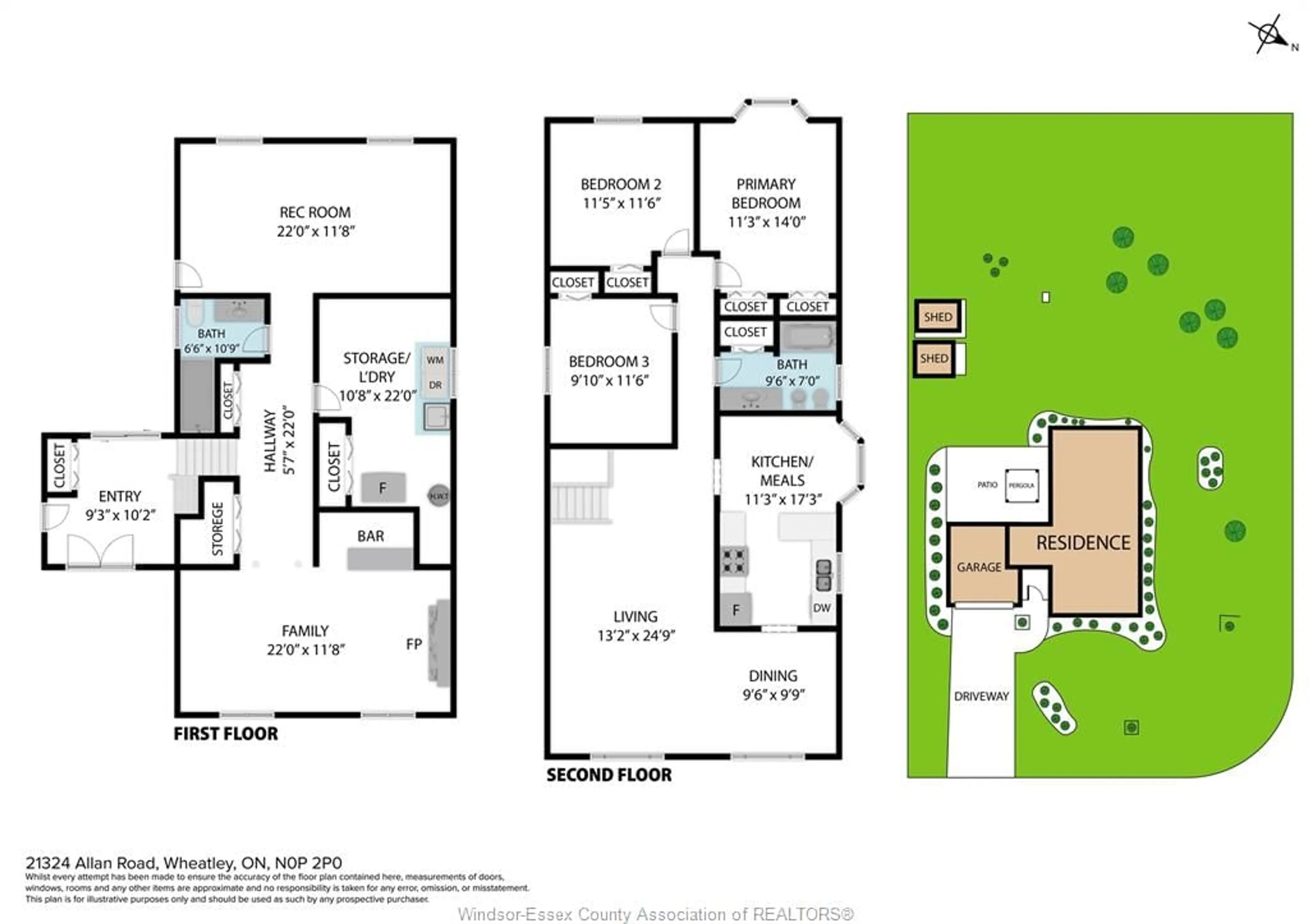 Floor plan for 21324 Allan Road, Wheatley Ontario N0P 2P0