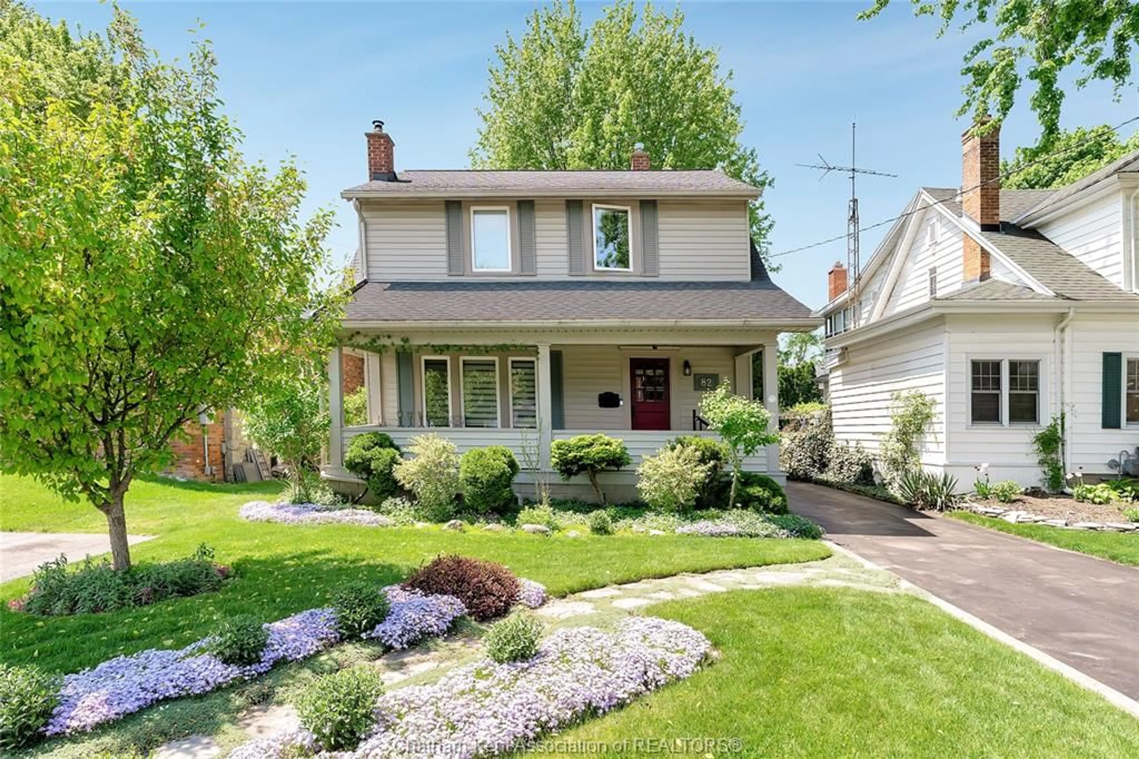 Home with brick exterior material, street for 82 Robertson Ave, Chatham Ontario N7M 3A6