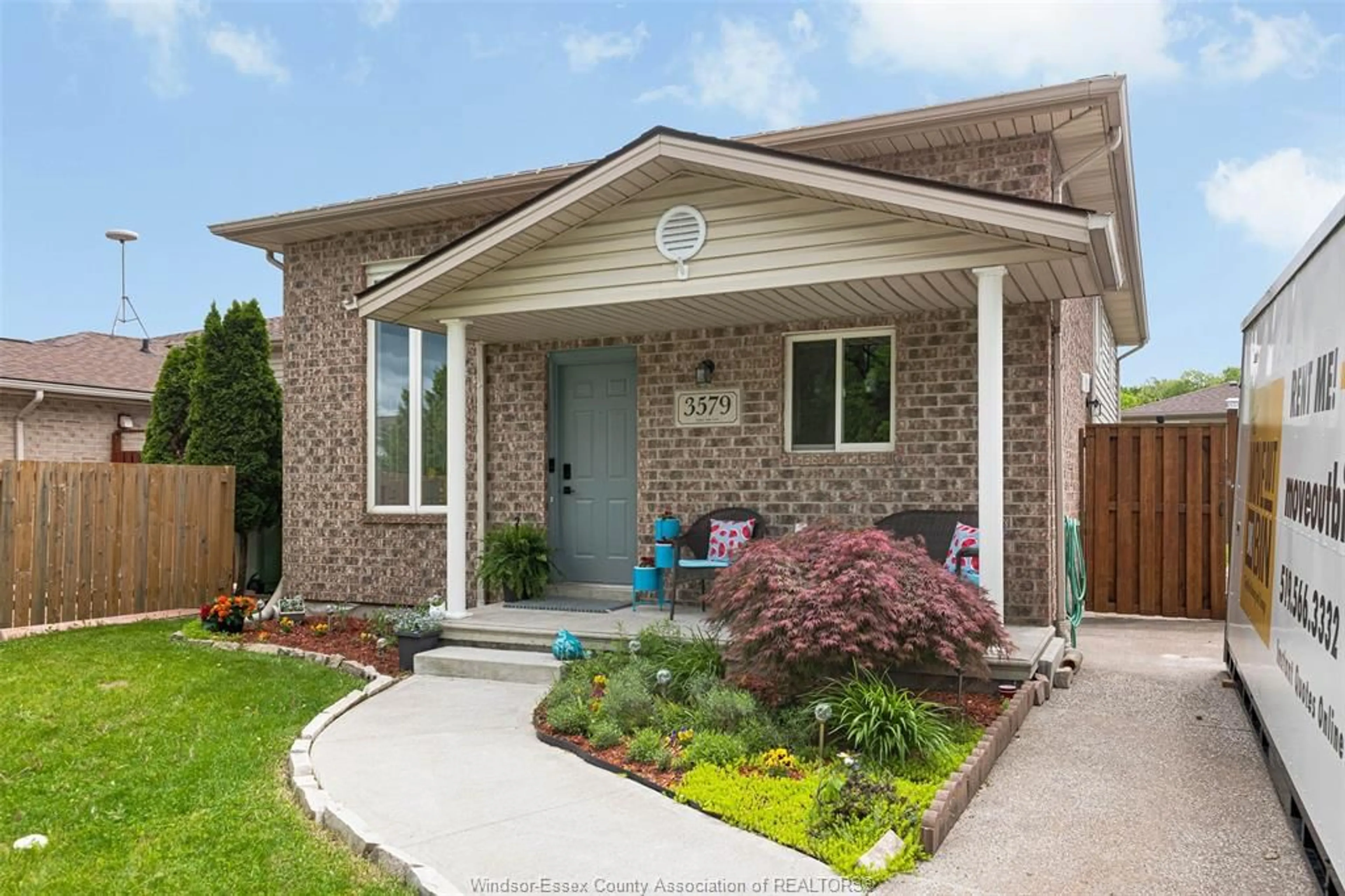 Home with brick exterior material, street for 3579 Innerkip Cres, Windsor Ontario N8W 5V1