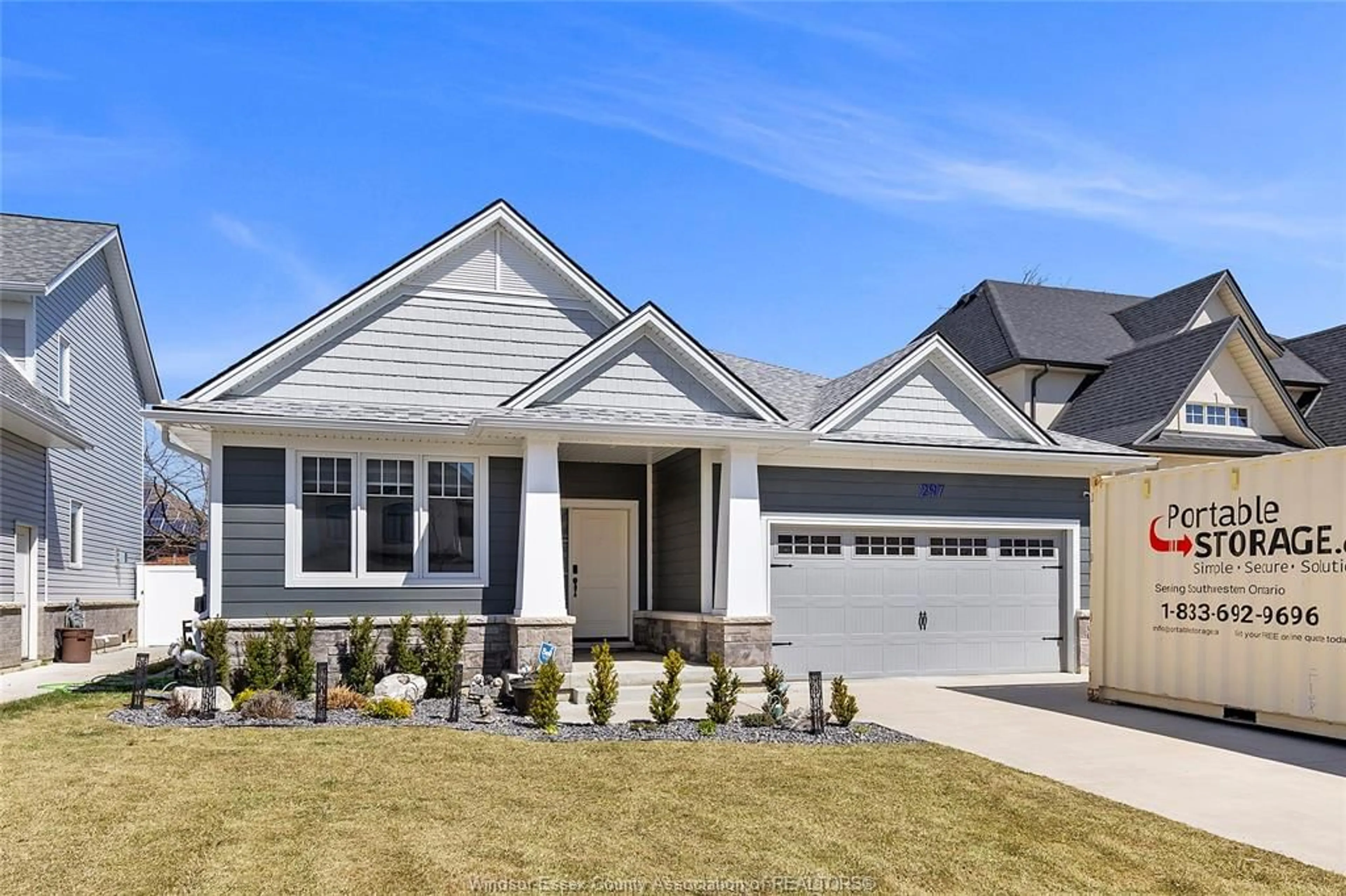 Home with vinyl exterior material, street for 297 CHRISTINE, Belle River Ontario N0R 1A0