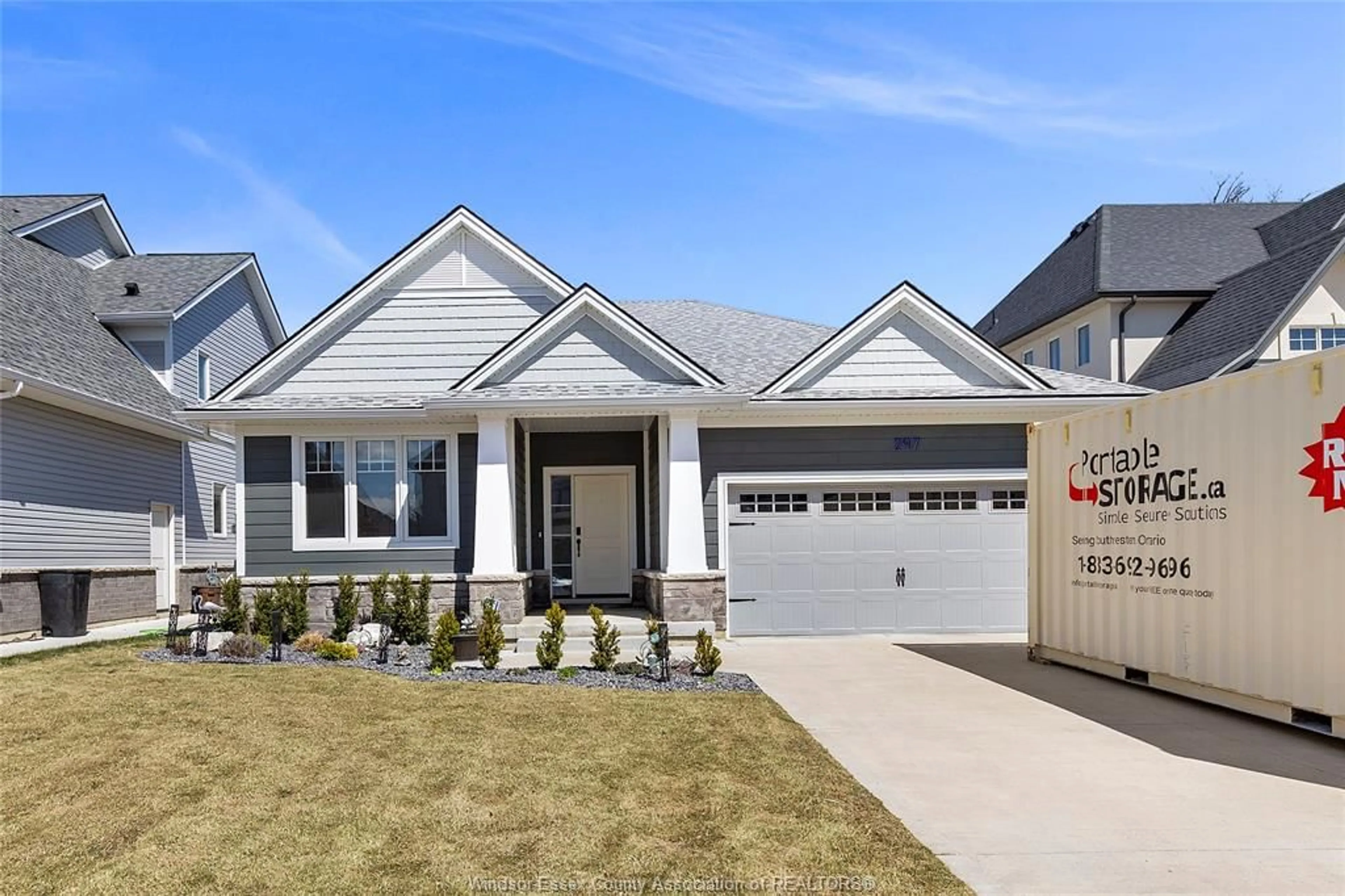 Home with vinyl exterior material, street for 297 CHRISTINE, Belle River Ontario N0R 1A0