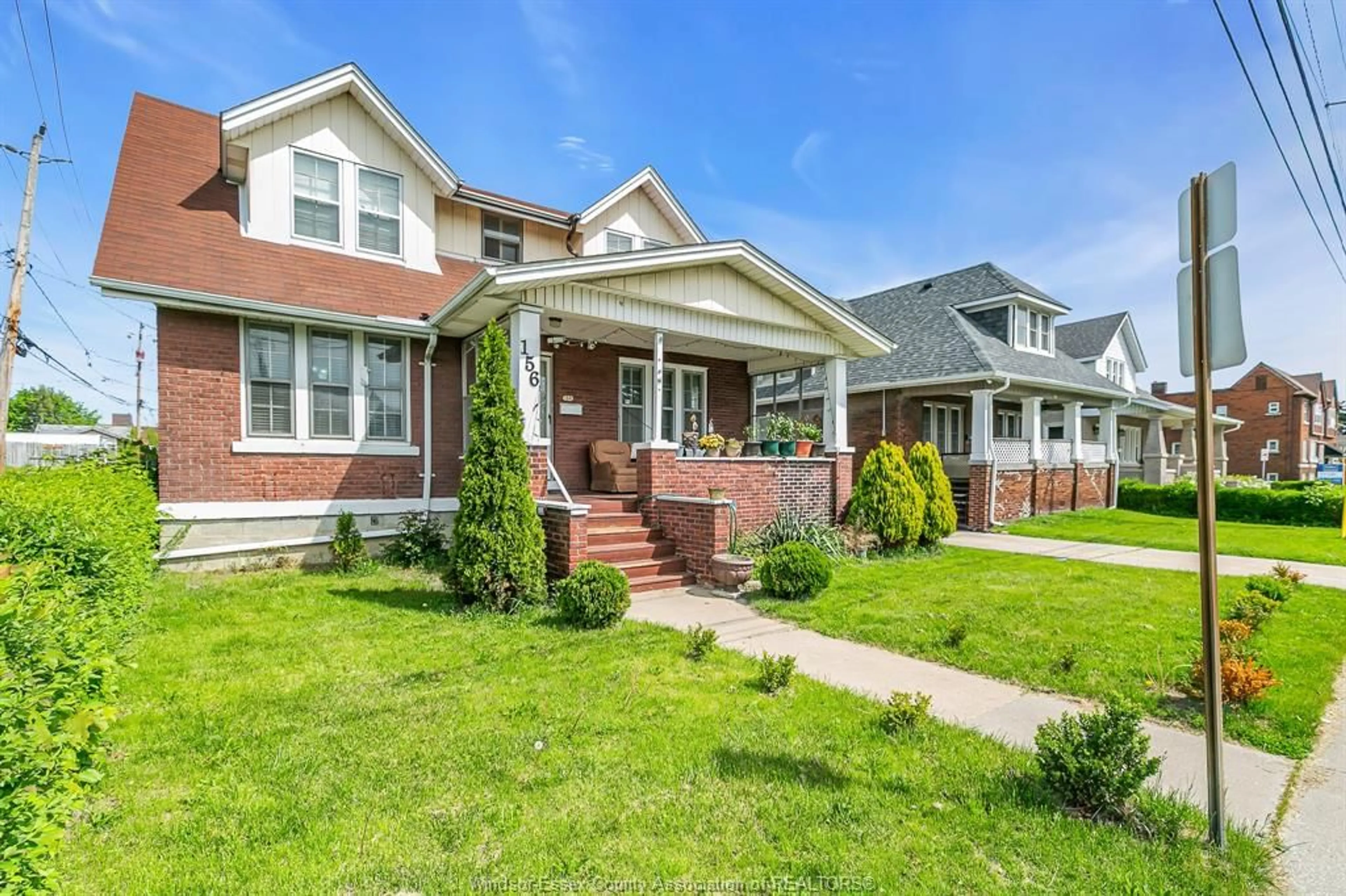 Home with brick exterior material, street for 156 GILES Blvd, Windsor Ontario N9A 4B9