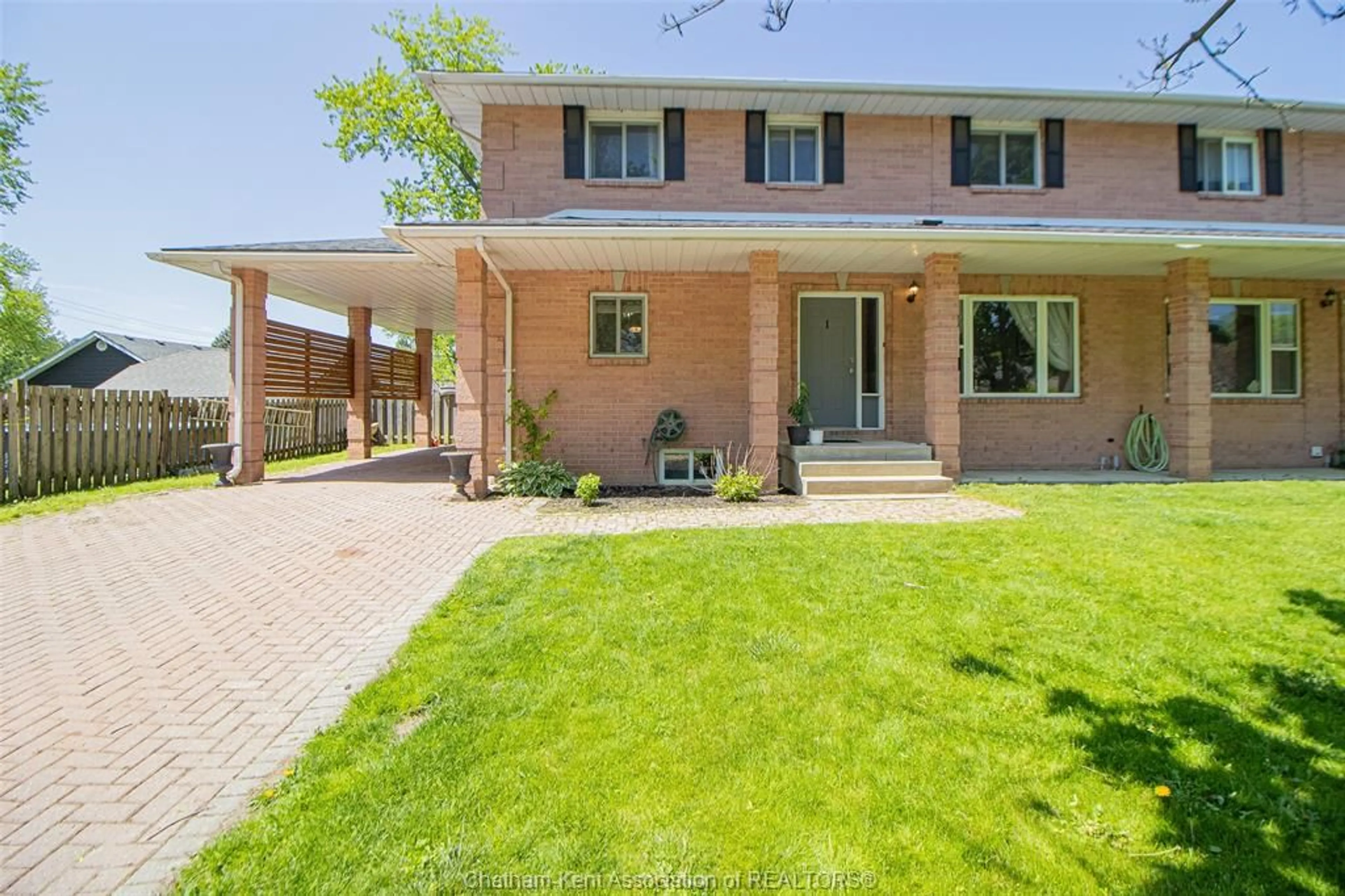 Home with brick exterior material, street for 73 Oriole Pky #1, Chatham Ontario N7M 5J5