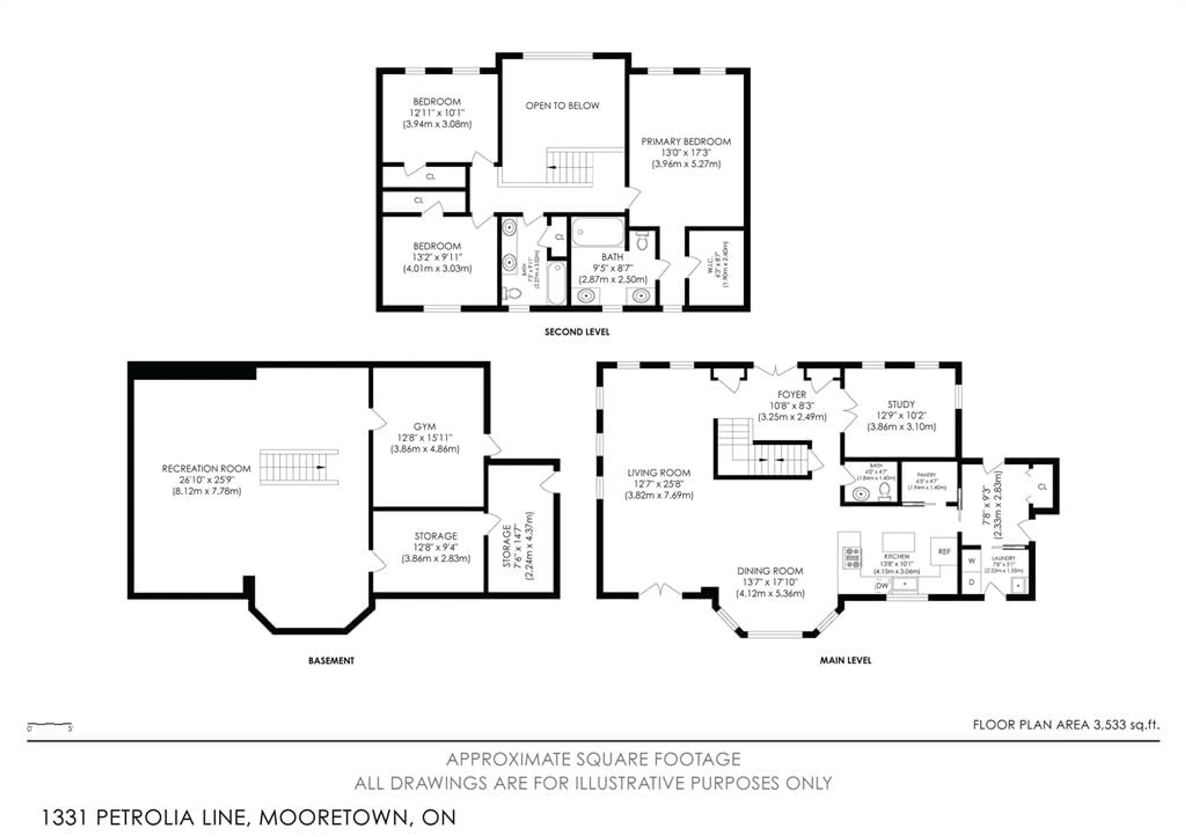 Floor plan for 1331 Petrolia Line, St Clair Ontario N0N 1G0