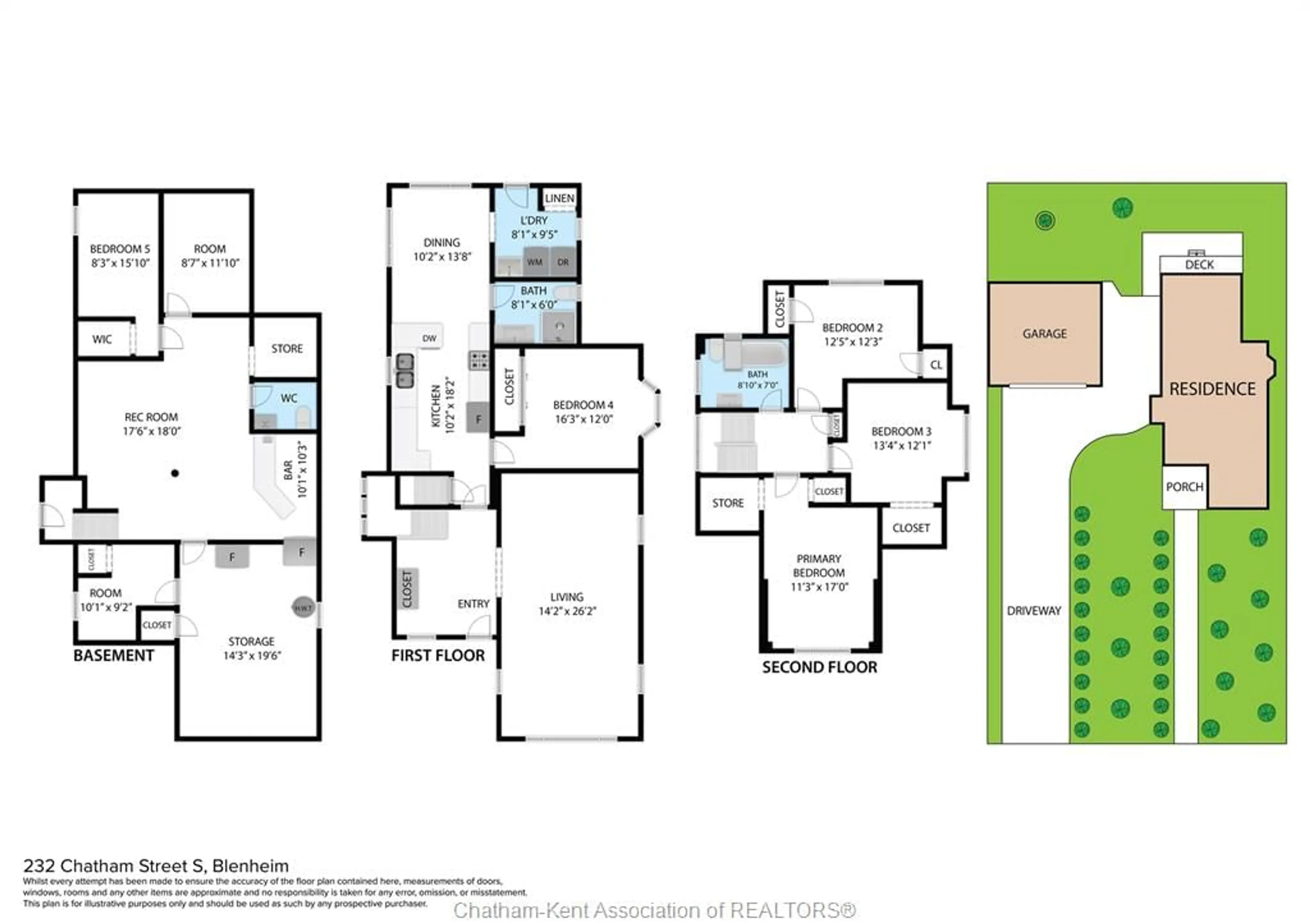 Floor plan for 232 Chatham St, Blenheim Ontario N0P 1A0