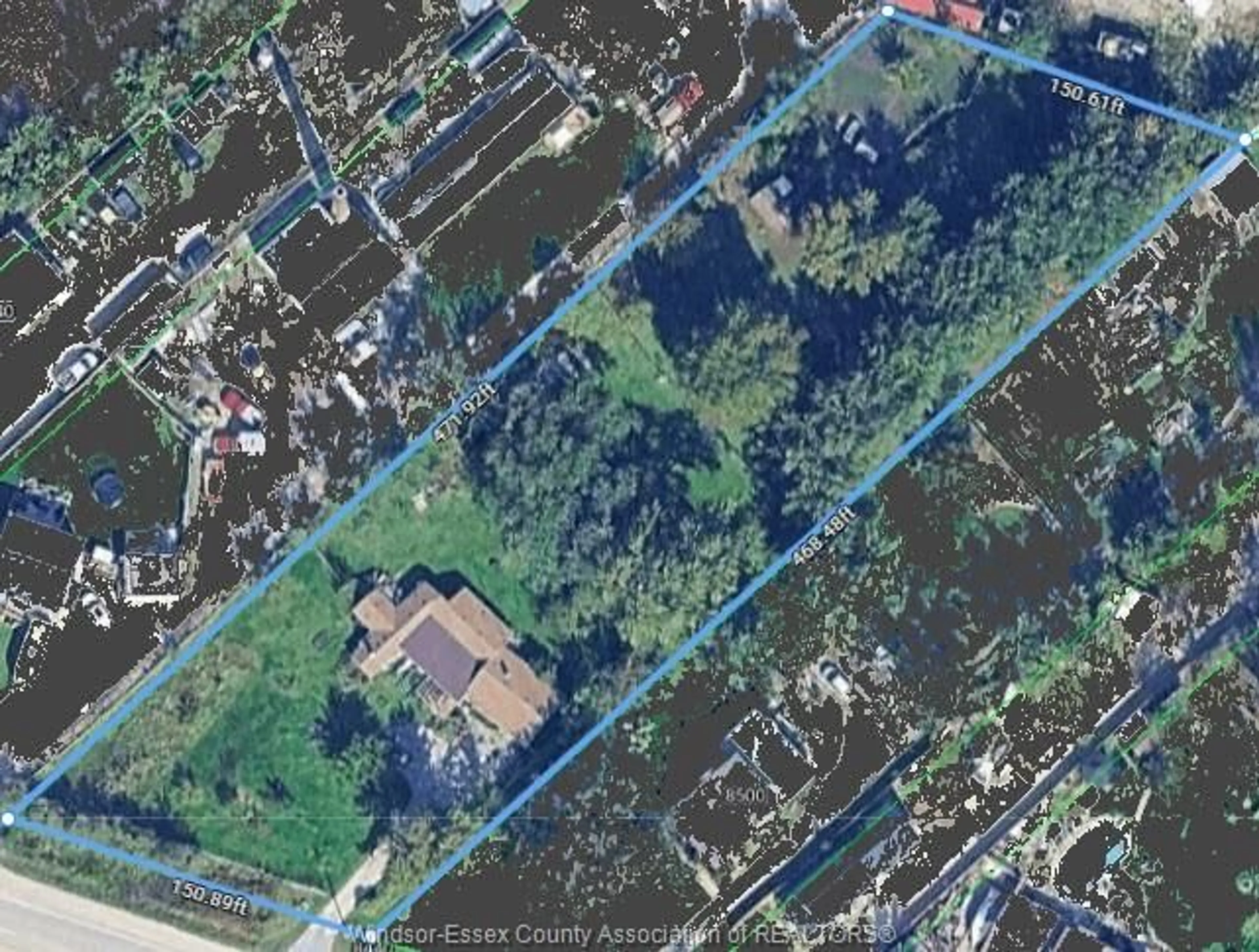 A pic from outside/outdoor area/front of a property/back of a property/a pic from drone, street for 8440 HIGHWAY 3, Tecumseh Ontario N0R 1K0