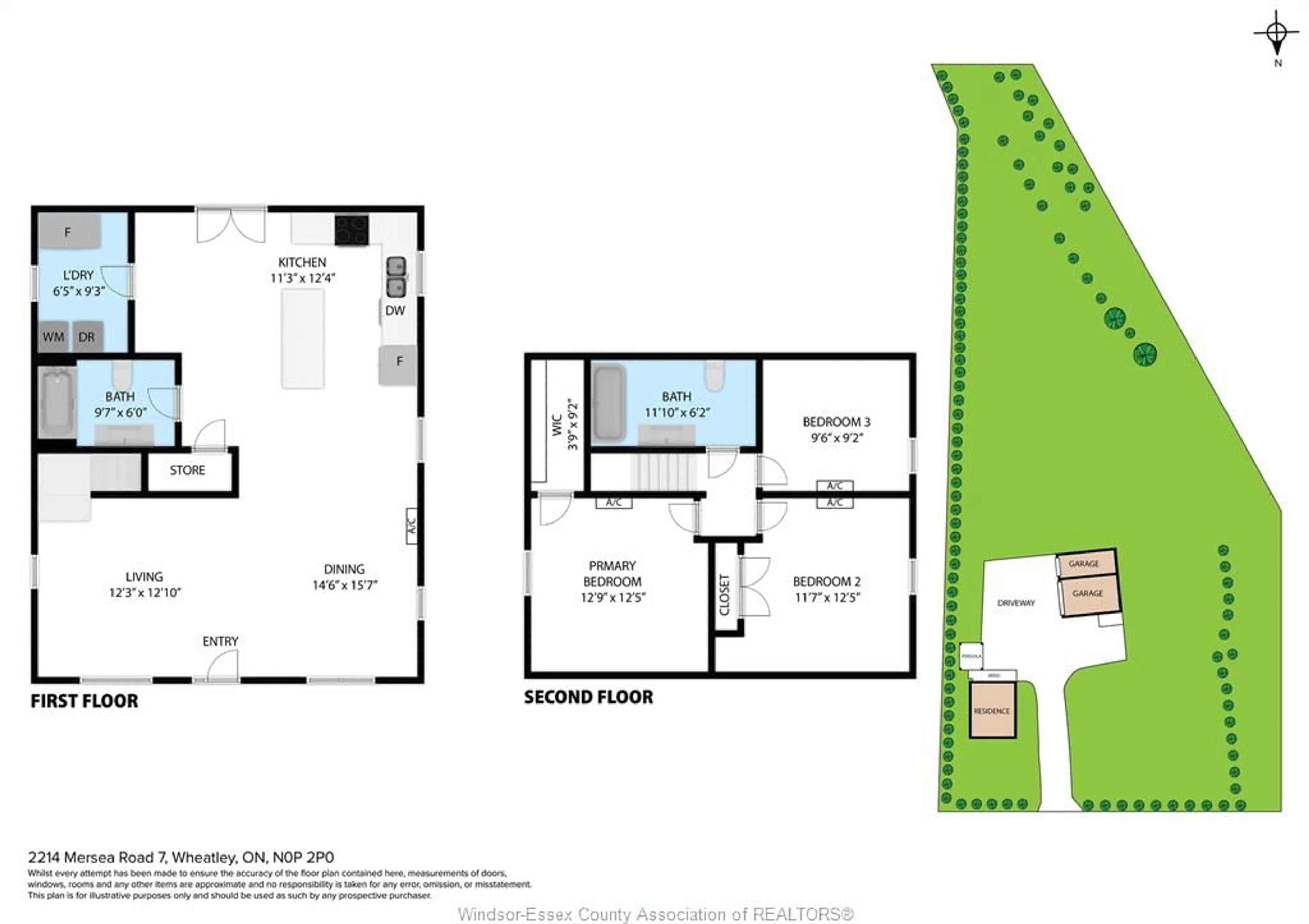 Floor plan for 2214 Mersea Road 7, Leamington Ontario N0P 2P0